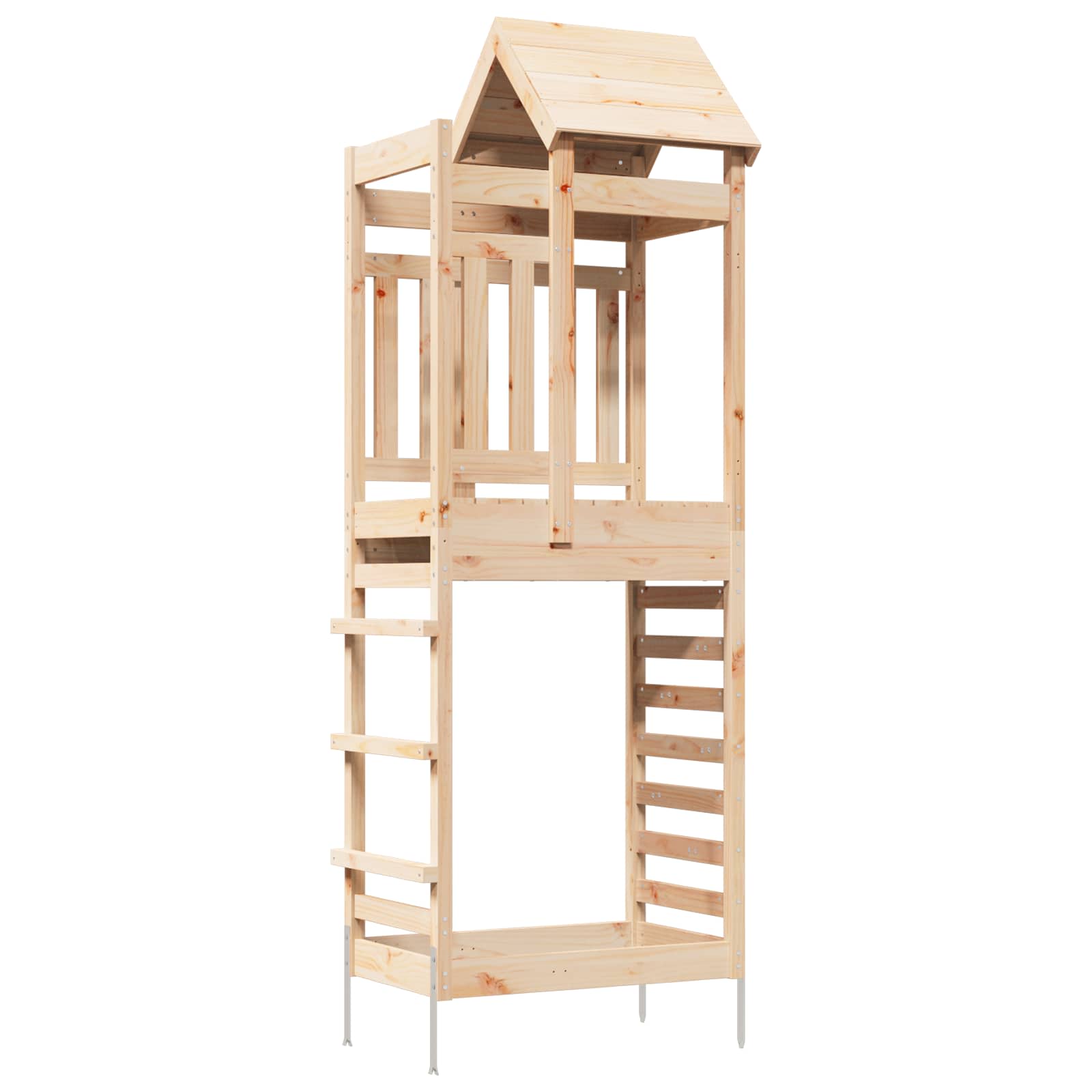 Speeltoren Bruin 52,5 x 85 x 238 cm Massief grenenhout is nu te koop bij PeponiXL, paradijselijk wonen!