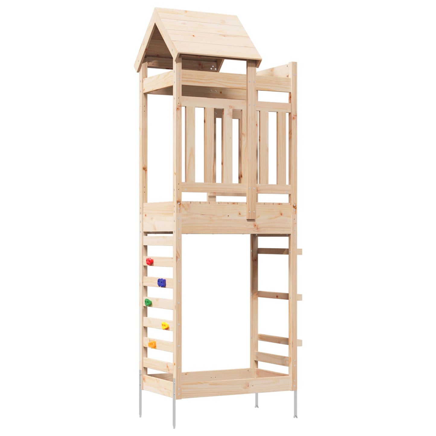 Speeltoren Bruin 52,5 x 85 x 238 cm Massief grenenhout is nu te koop bij PeponiXL, paradijselijk wonen!