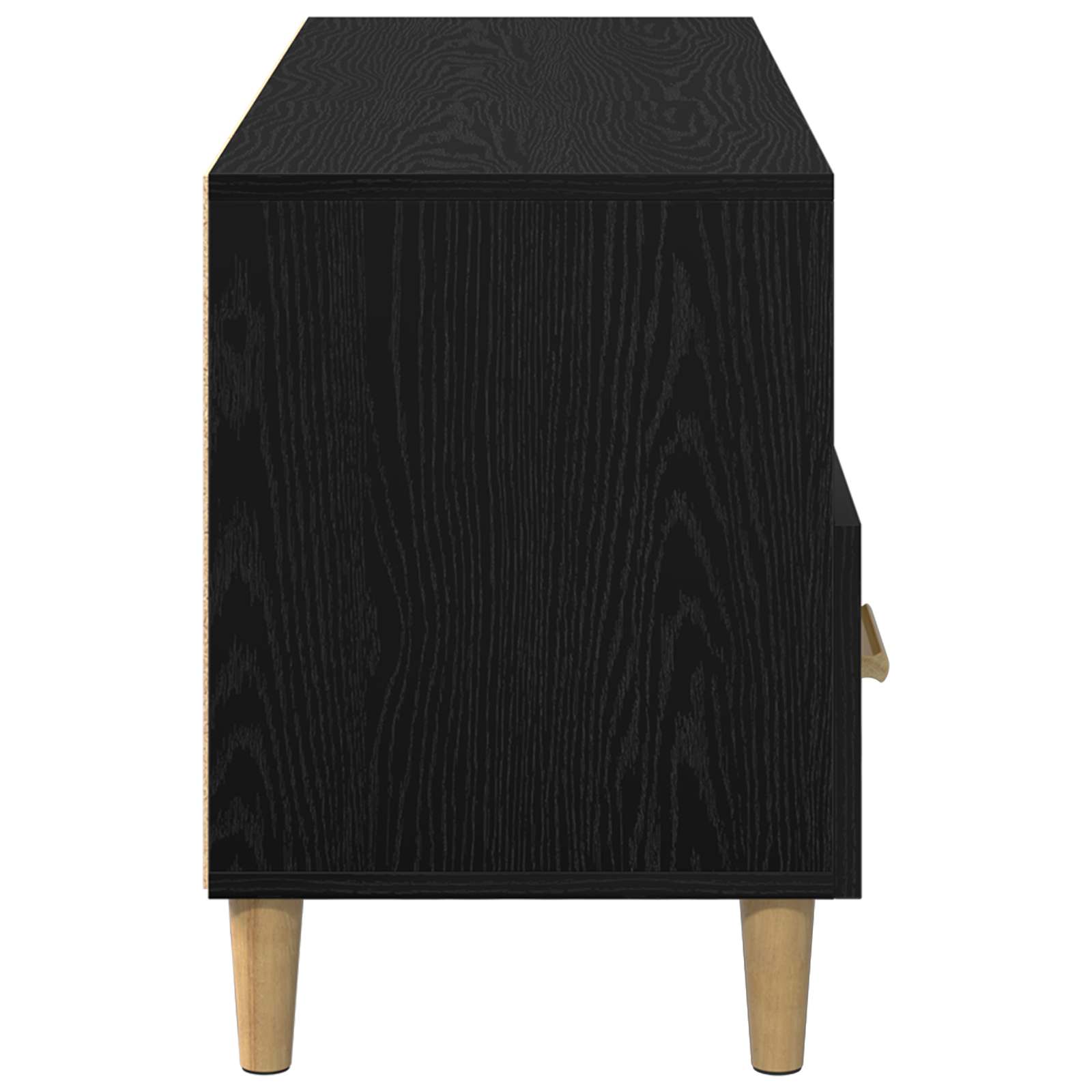 TV-kast met lade Zwart Eiken 102 x 36 x 50 cm Bewerkt hout is nu te koop bij PeponiXL, paradijselijk wonen!