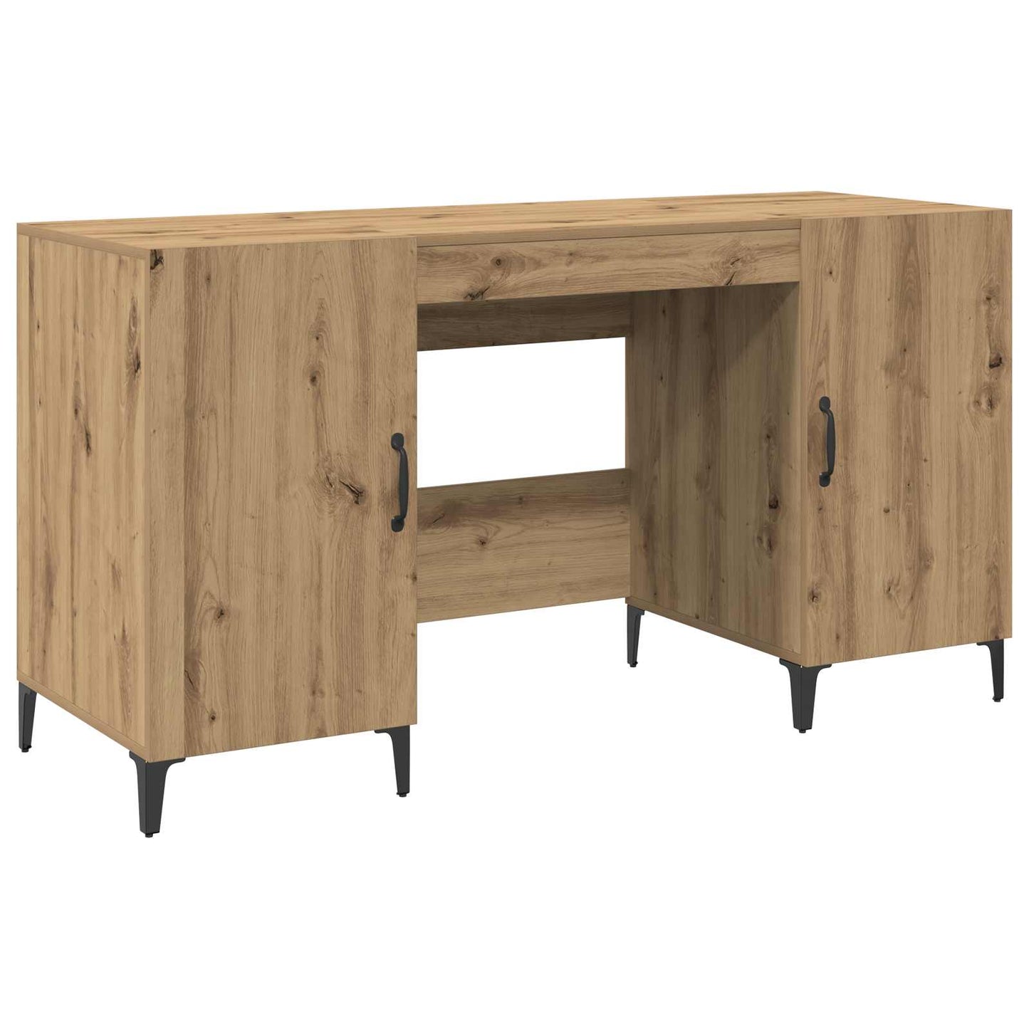 Bureau Ambachtelijk eiken 140 x 50 x 75 cm Bewerkt hout is nu te koop bij PeponiXL, paradijselijk wonen!