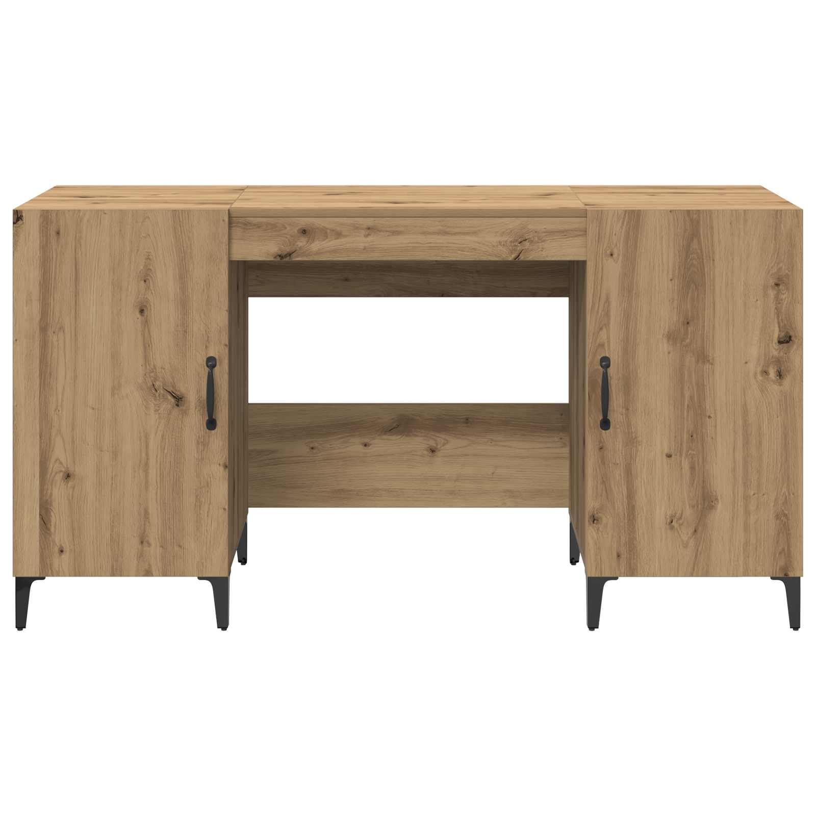 Bureau Ambachtelijk eiken 140 x 50 x 75 cm Bewerkt hout is nu te koop bij PeponiXL, paradijselijk wonen!