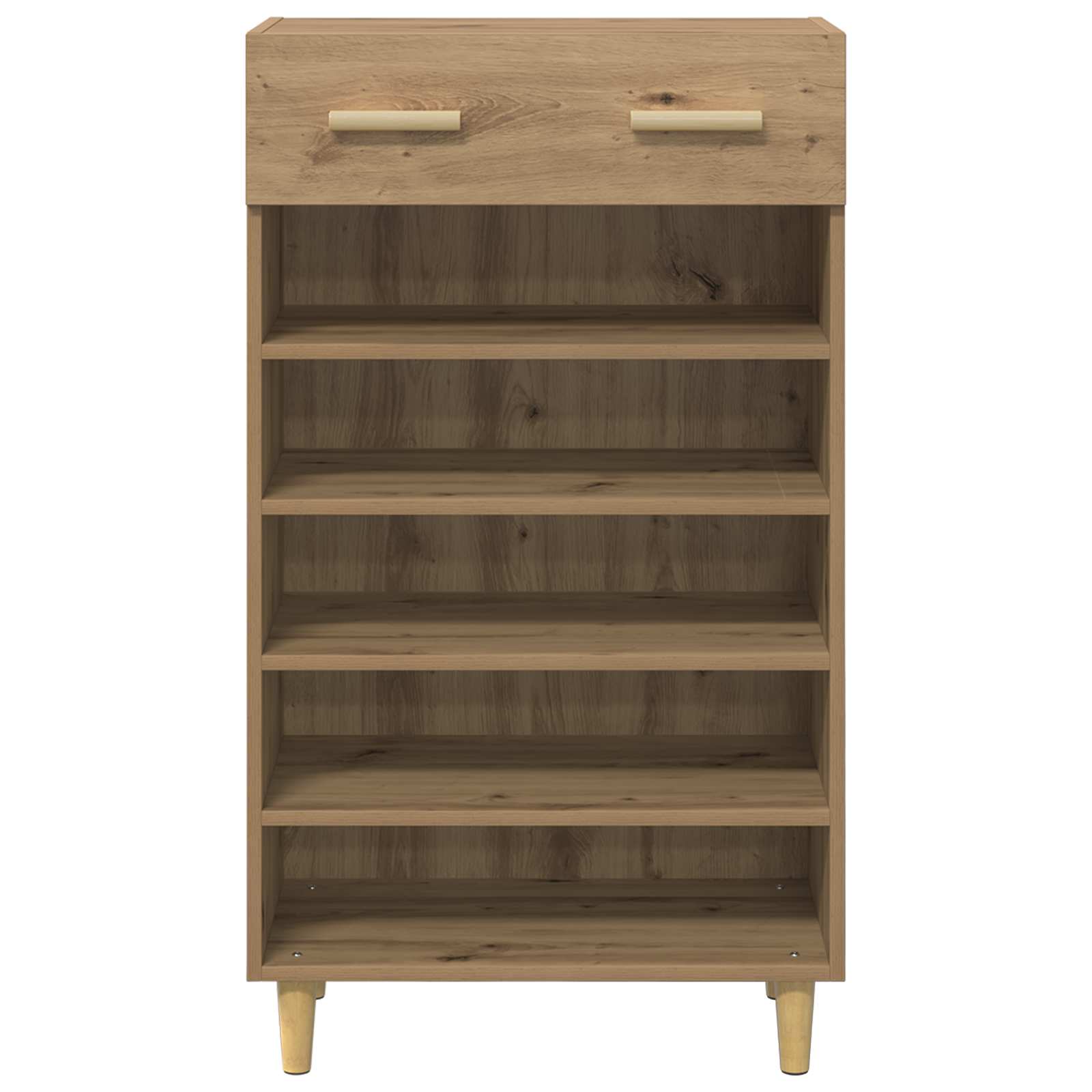 Schoenenkast Ambachtelijk eiken 60 x 35 x 105 cm Bewerkt hout is nu te koop bij PeponiXL, paradijselijk wonen!