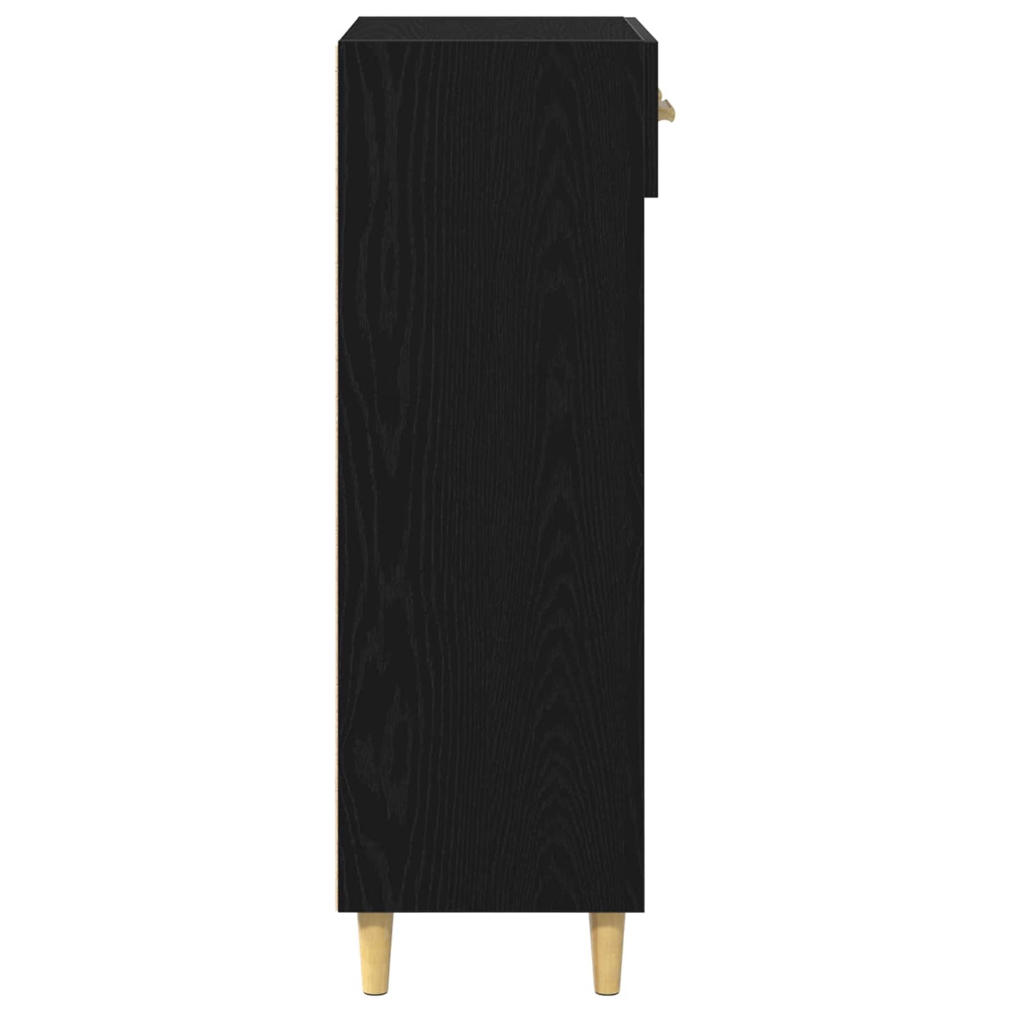Schoenenkast met lade Zwart Eiken 60 x 35 x 105 cm Bewerkt hout is nu te koop bij PeponiXL, paradijselijk wonen!