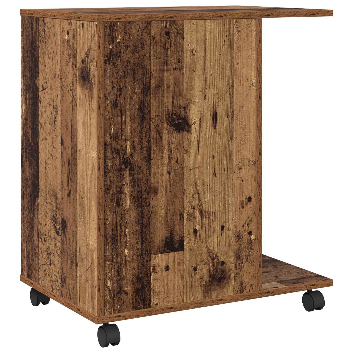 Printerstand met lade Oudhout 60 x 40 x 68.5 cm Bewerkt hout is nu te koop bij PeponiXL, paradijselijk wonen!