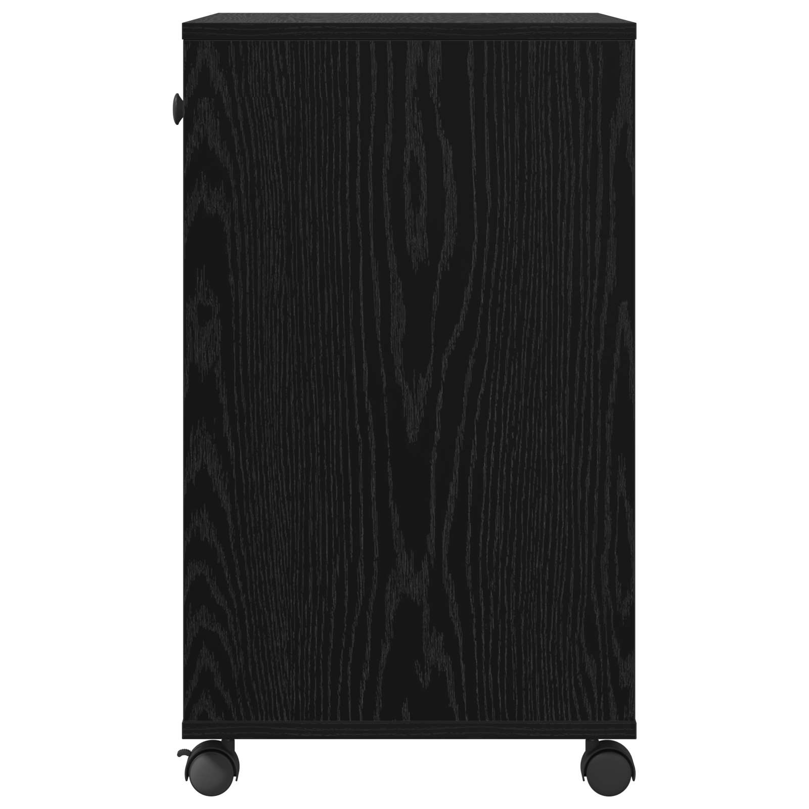 Printerstand Effen Zwart Eiken 60 x 40 x 68.5 cm Bewerkt hout is nu te koop bij PeponiXL, paradijselijk wonen!