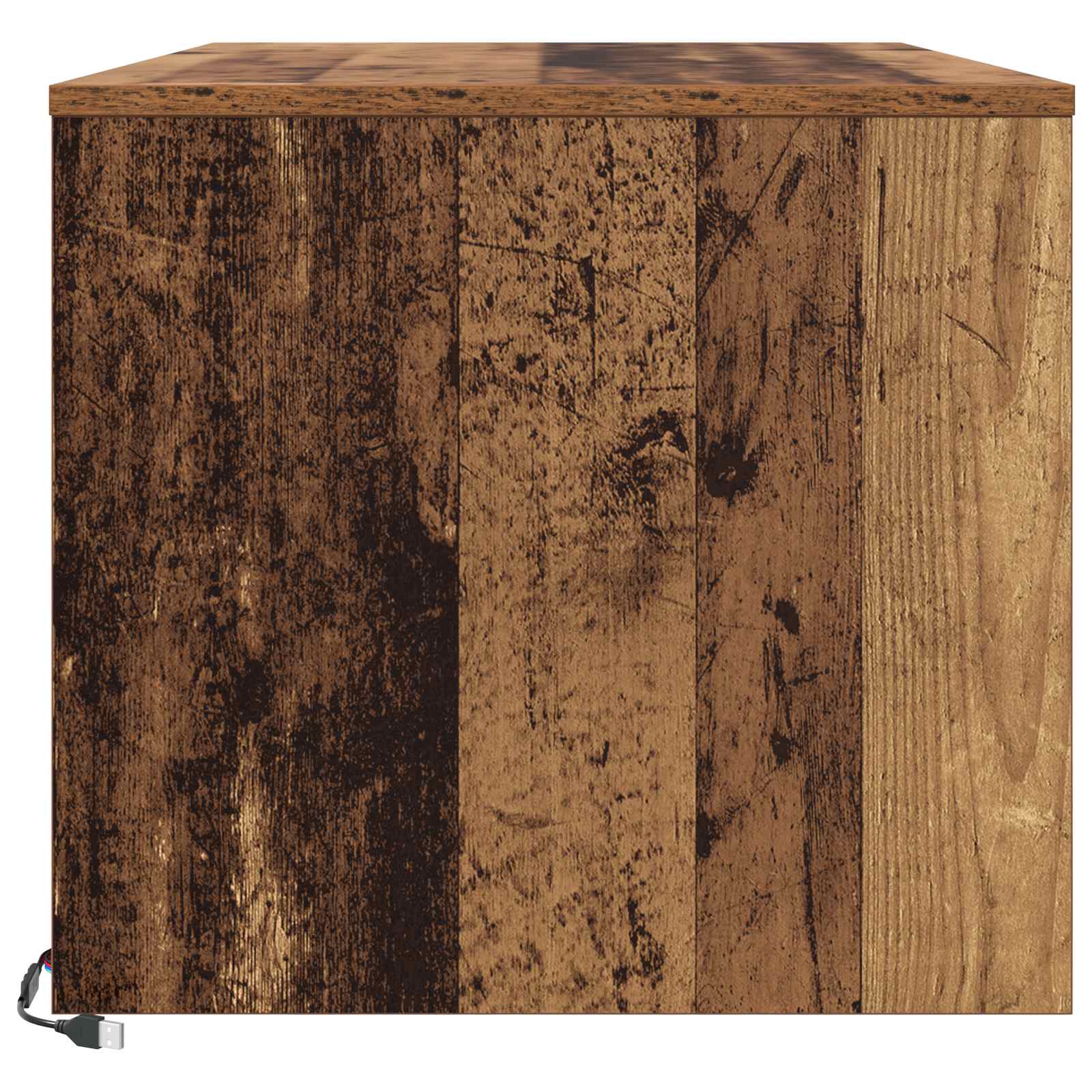Salontafel met lade Oudhout 90 x 50 x 45 cm Bewerkt hout is nu te koop bij PeponiXL, paradijselijk wonen!