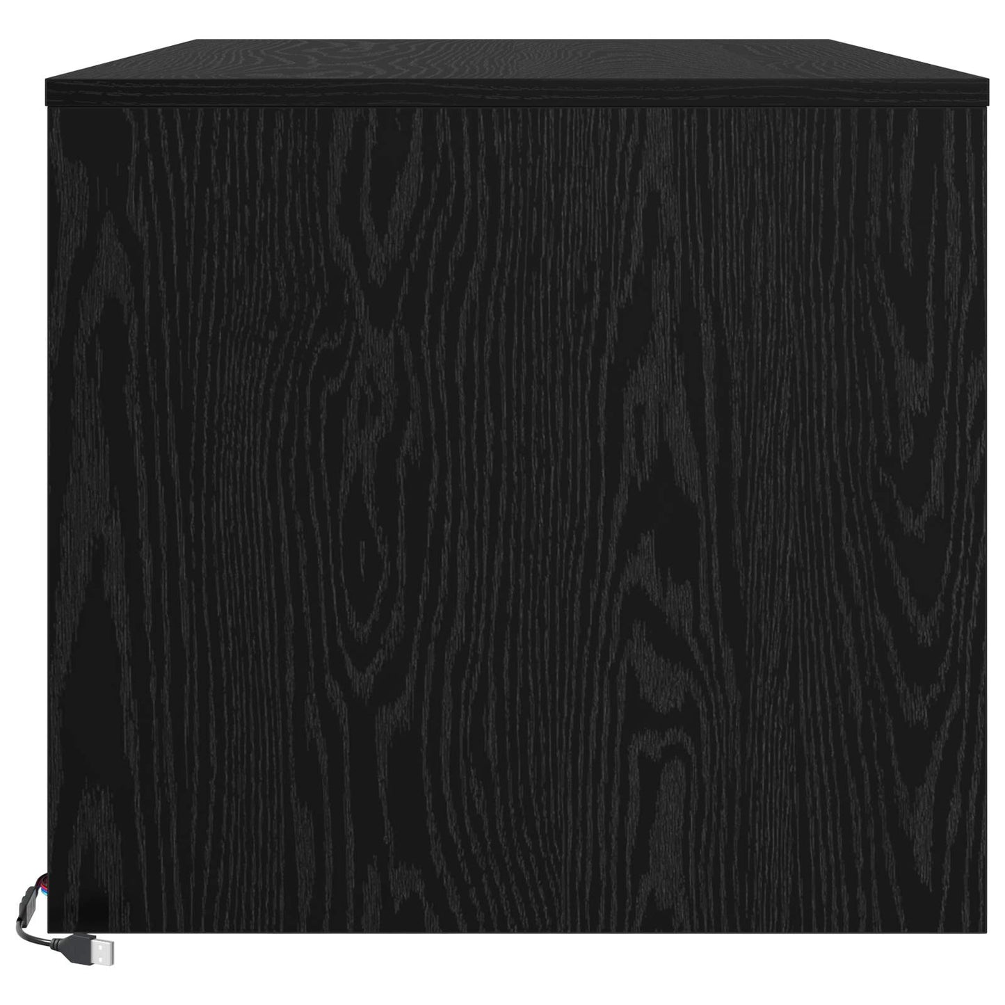 Salontafel met lade Zwart Eiken 90 x 50 x 45 cm Bewerkt hout is nu te koop bij PeponiXL, paradijselijk wonen!