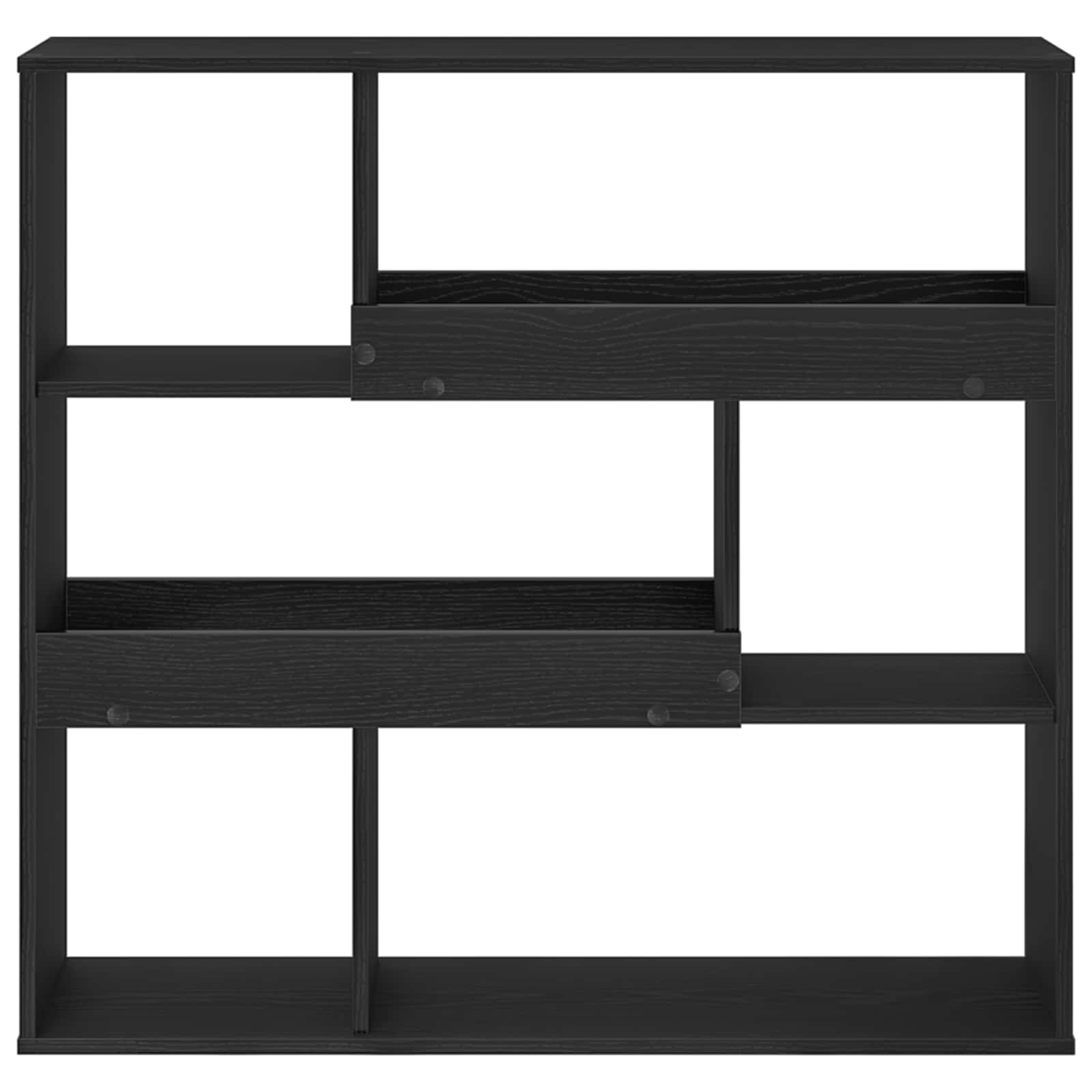 Boekenplank Zwart Eiken 100 x 33 x 94,5 cm Bewerkt hout is nu te koop bij PeponiXL, paradijselijk wonen!
