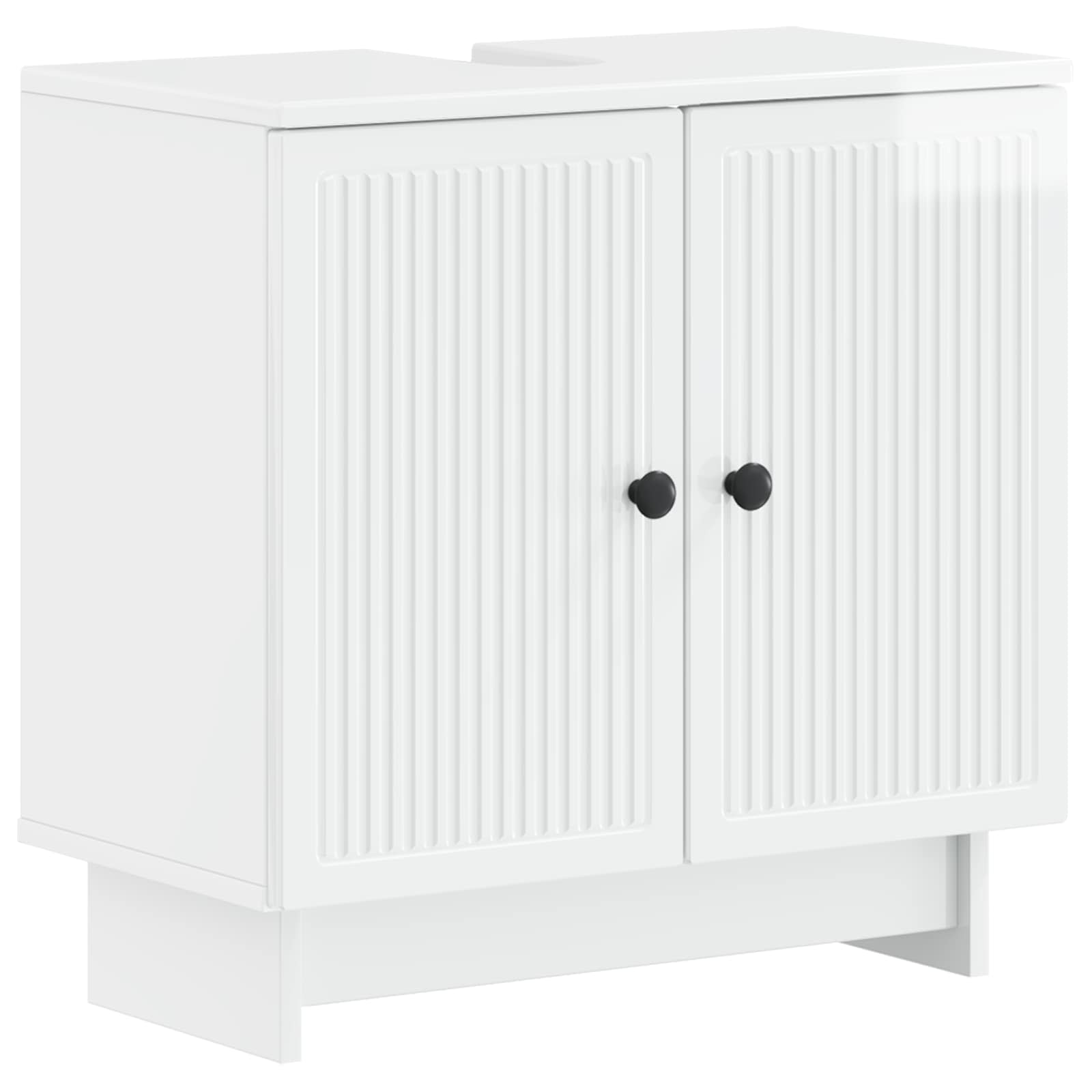 3-delige badkamerkast set EDE Hoogglans Wit Bewerkt hout is nu te koop bij PeponiXL, paradijselijk wonen!