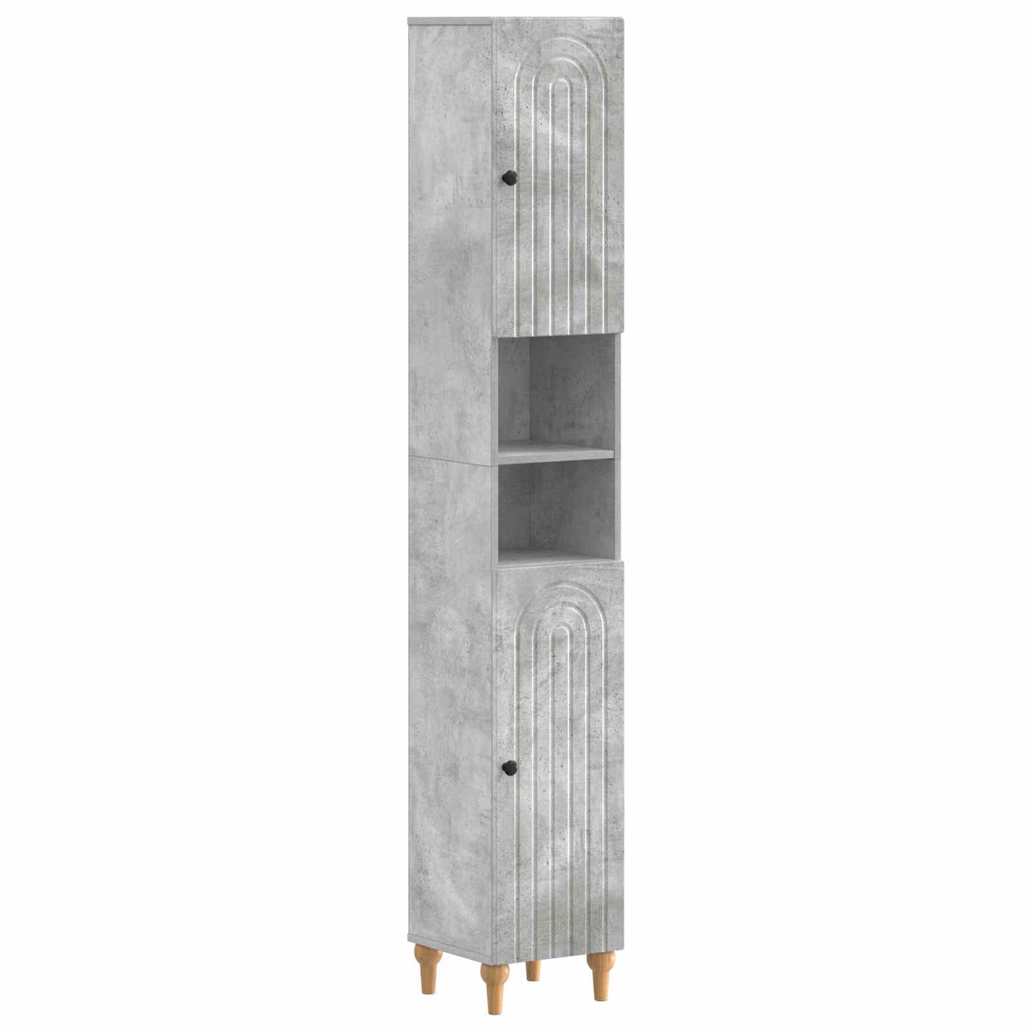 3-delige badkamerkast set ALKMAAR Betongrijs Bewerkt hout is nu te koop bij PeponiXL, paradijselijk wonen!
