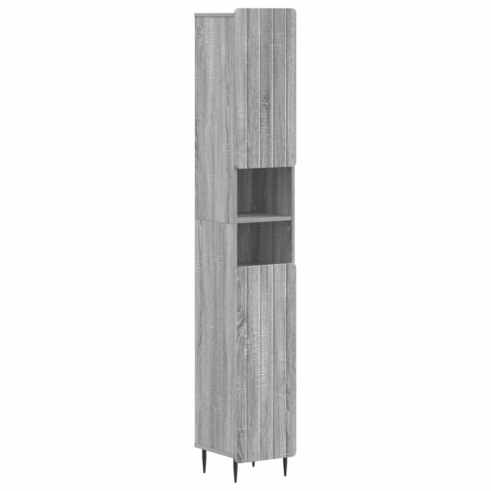 3-delige badkamerkast set ZWOLLE Grijs Sonoma Bewerkt hout is nu te koop bij PeponiXL, paradijselijk wonen!