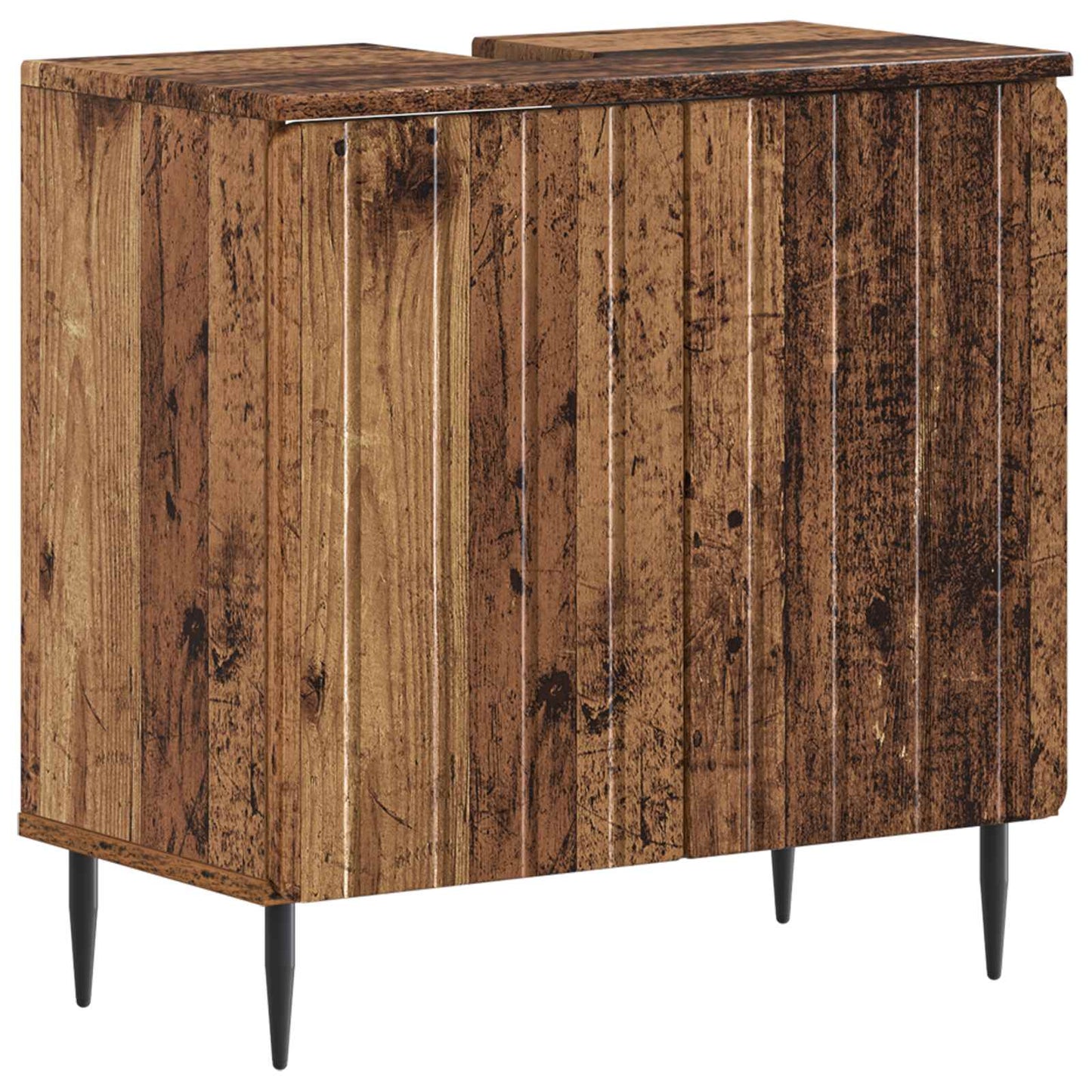 3-delige badkamerkast set ZWOLLE Oud hout Bewerkt hout is nu te koop bij PeponiXL, paradijselijk wonen!