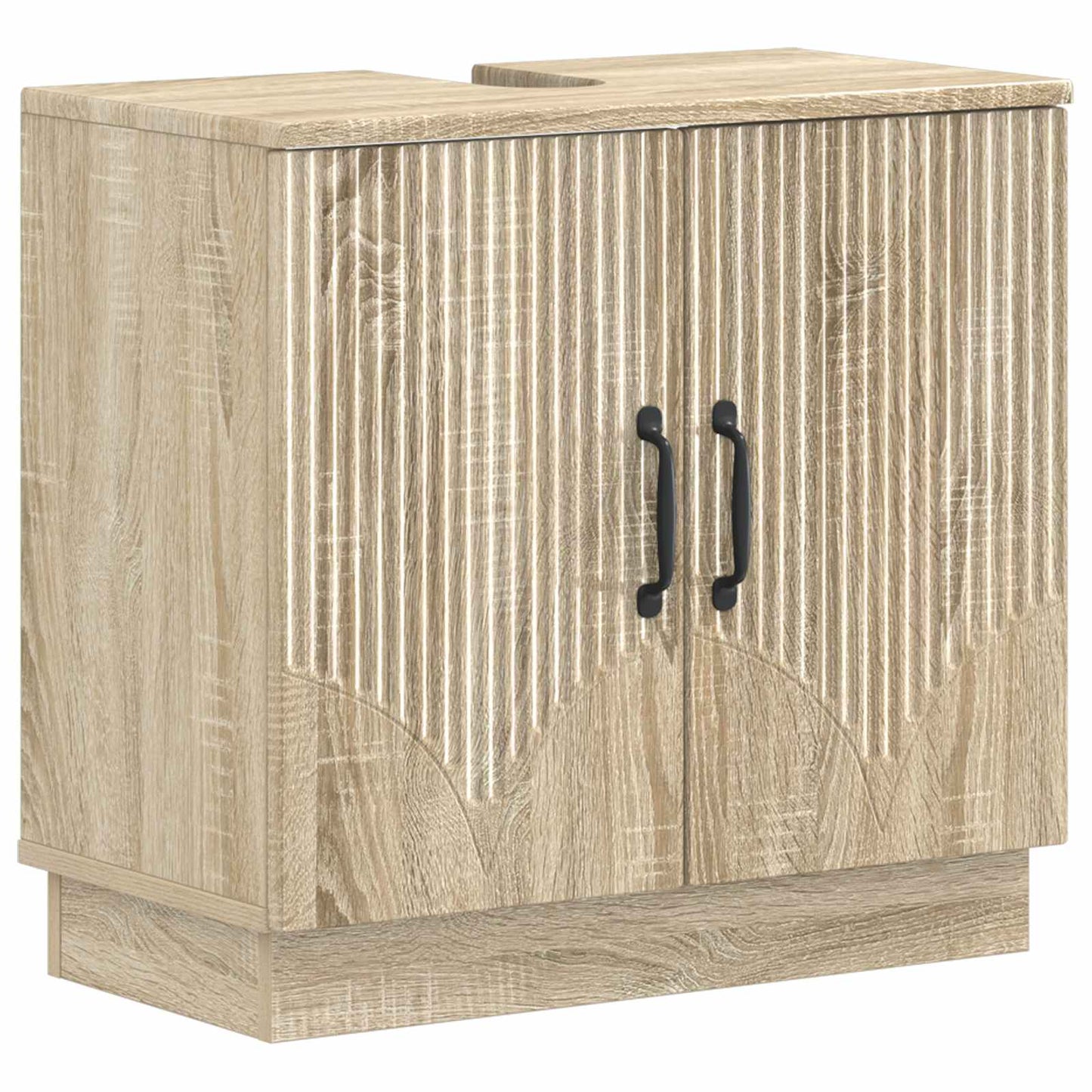 3-delige badkamerkast set HOORN Sonoma Eiken Bewerkt hout is nu te koop bij PeponiXL, paradijselijk wonen!