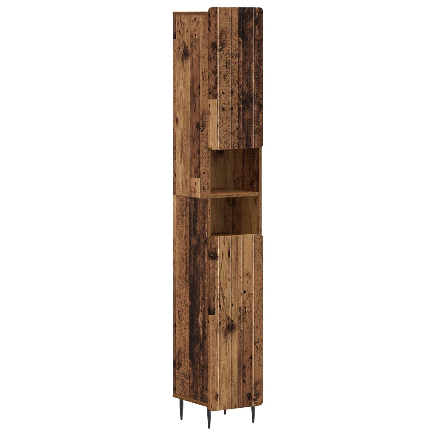 2-delige Badkamerkast Set ZWOLLE Oud hout Bewerkt hout is nu te koop bij PeponiXL, paradijselijk wonen!