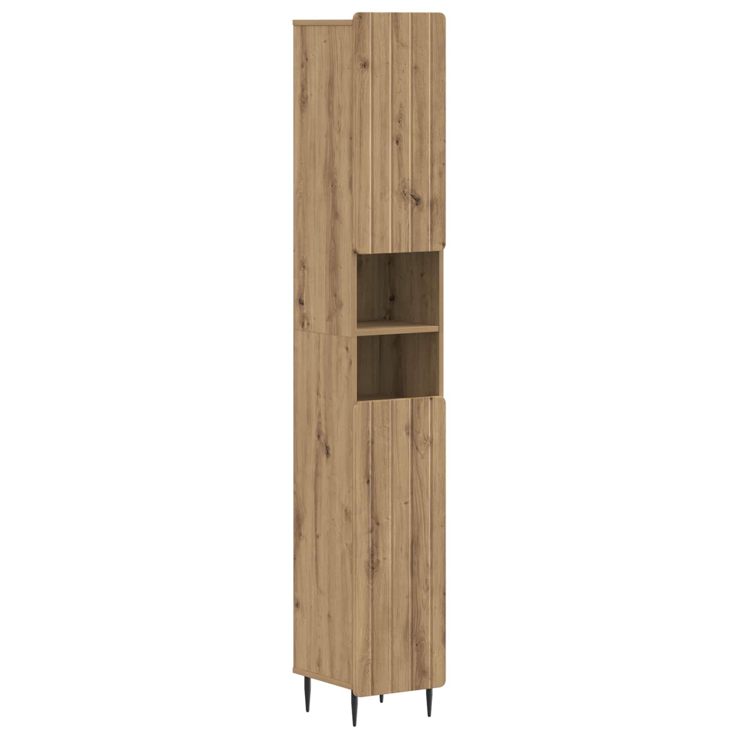 2-delige Badkamerkast Set ZWOLLE Artisanaal eiken Bewerkt hout is nu te koop bij PeponiXL, paradijselijk wonen!
