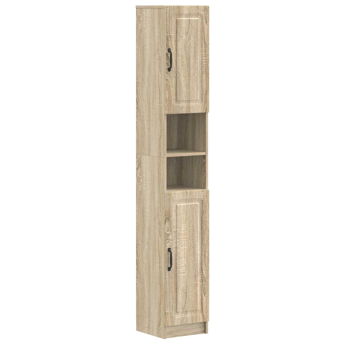 2-delige Badkamerkast Set UTRECHT Sonoma Eiken Bewerkt hout is nu te koop bij PeponiXL, paradijselijk wonen!