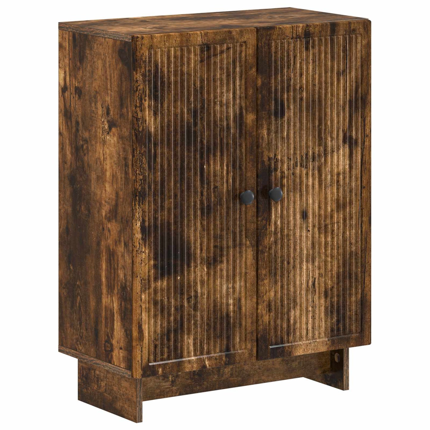 2-delige Badkamerkast Set EDE Gerookt eiken Bewerkt hout is nu te koop bij PeponiXL, paradijselijk wonen!