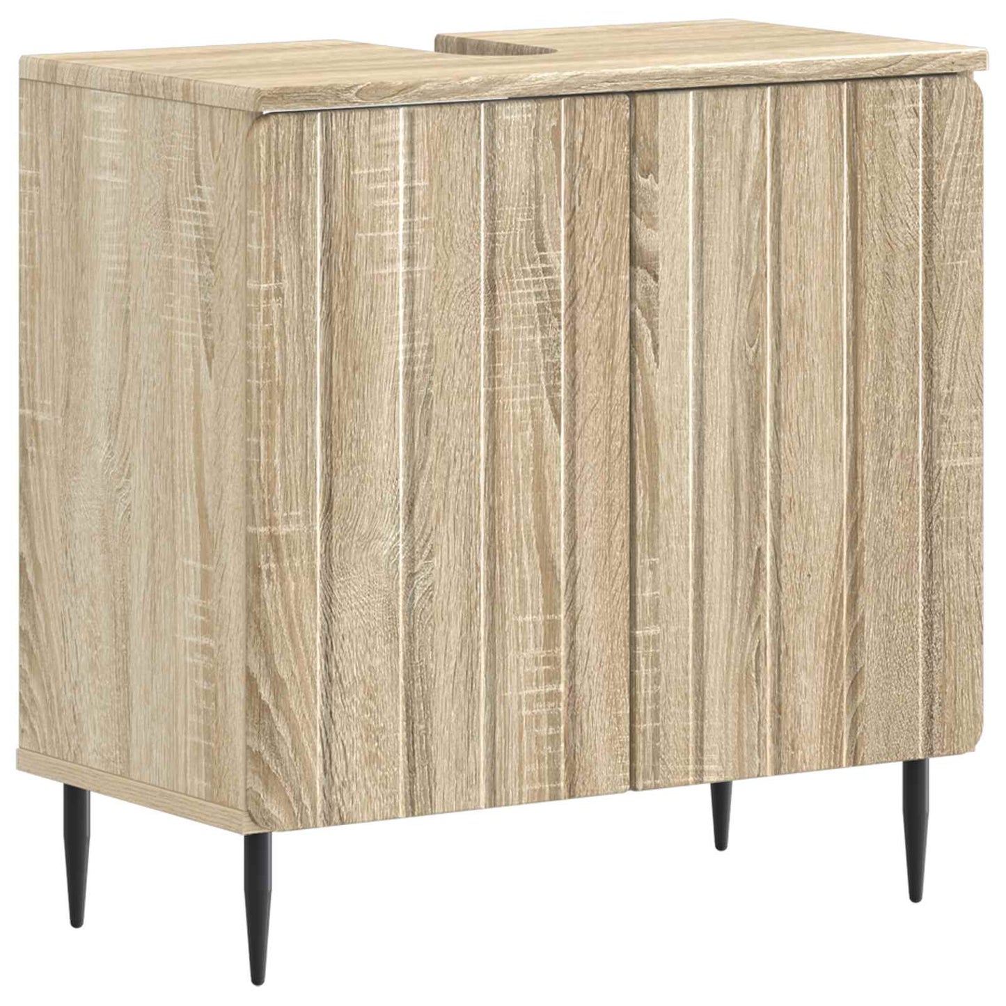 2-delige Badkamerkast Set ZWOLLE Sonoma Eiken Bewerkt hout is nu te koop bij PeponiXL, paradijselijk wonen!