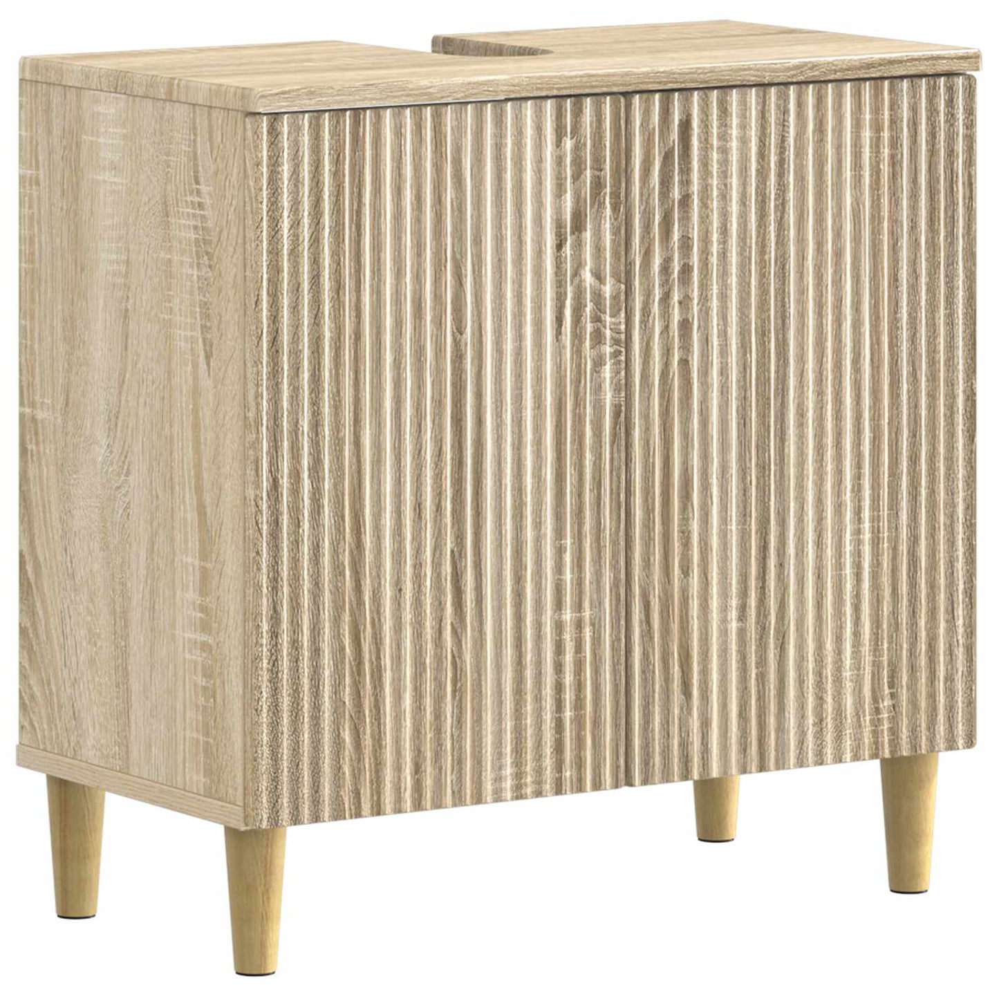 2-delige Badkamerkast Set ARNHEM Sonoma Eiken Bewerkt hout is nu te koop bij PeponiXL, paradijselijk wonen!