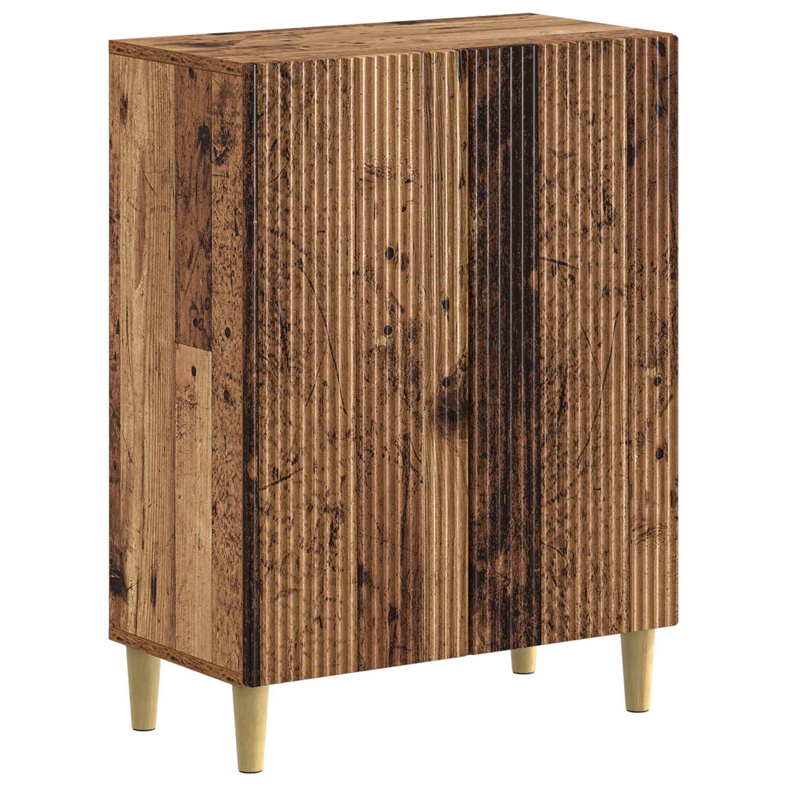 2-delige Badkamerkast Set ARNHEM Oud hout Bewerkt hout is nu te koop bij PeponiXL, paradijselijk wonen!