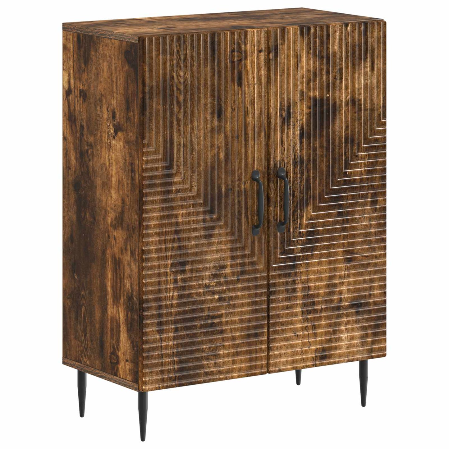 2-delige Badkamerkast Set HAARLEM Gerookt eiken Bewerkt hout is nu te koop bij PeponiXL, paradijselijk wonen!