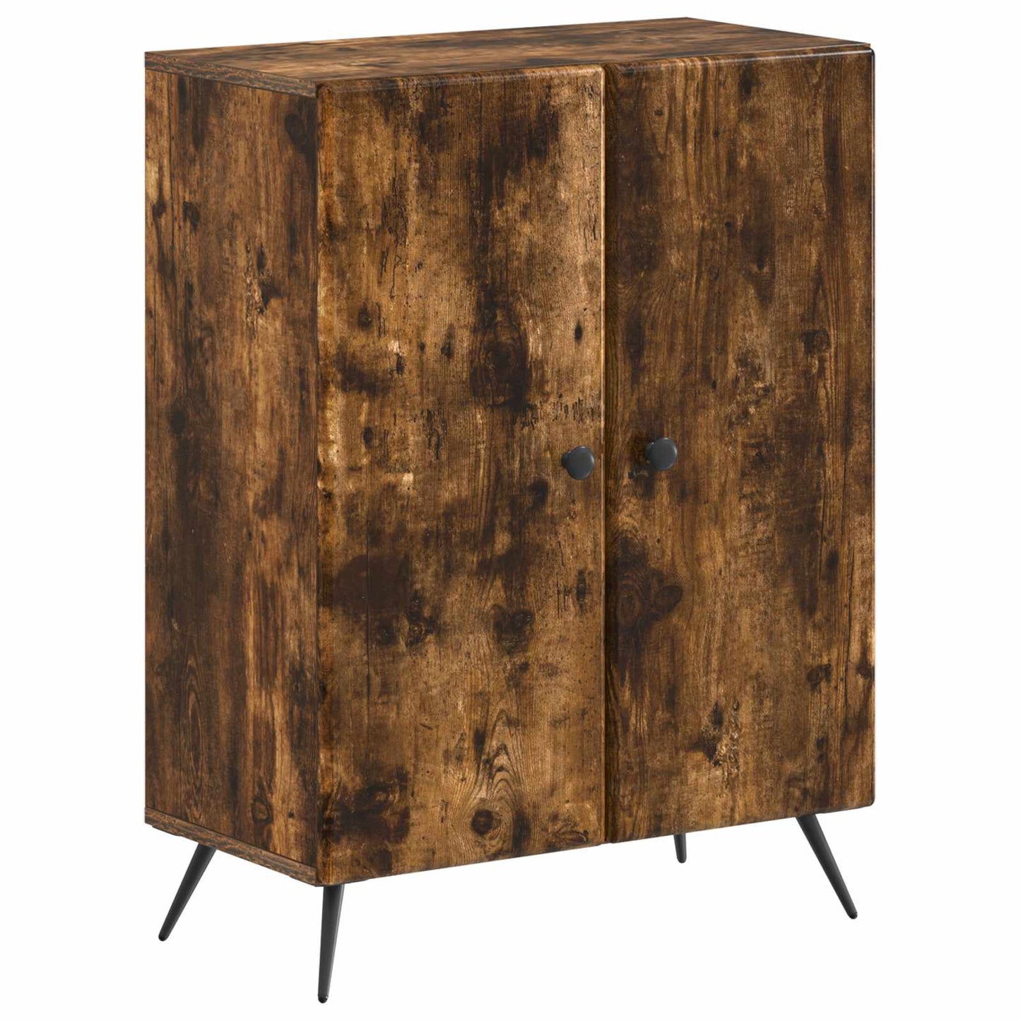 2-delige Badkamerkast Set BREDA Gerookt eiken Bewerkt hout is nu te koop bij PeponiXL, paradijselijk wonen!