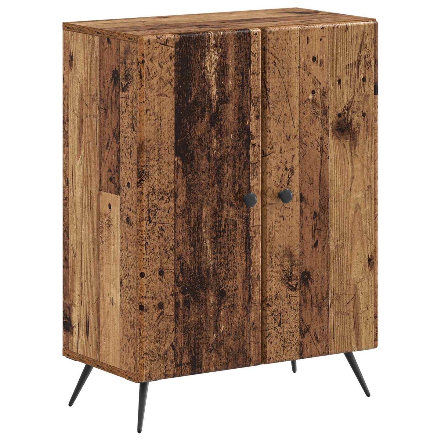 2-delige Badkamerkast Set BREDA Oud hout Bewerkt hout is nu te koop bij PeponiXL, paradijselijk wonen!