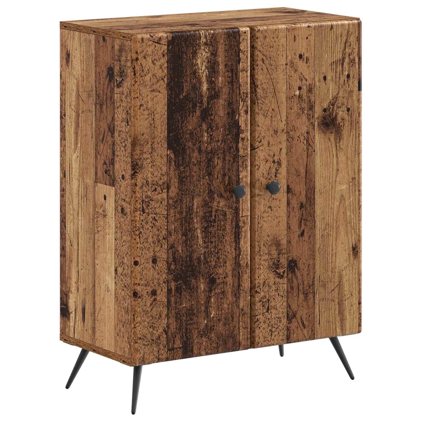 2-delige Badkamerkast Set BREDA Oud hout Bewerkt hout is nu te koop bij PeponiXL, paradijselijk wonen!