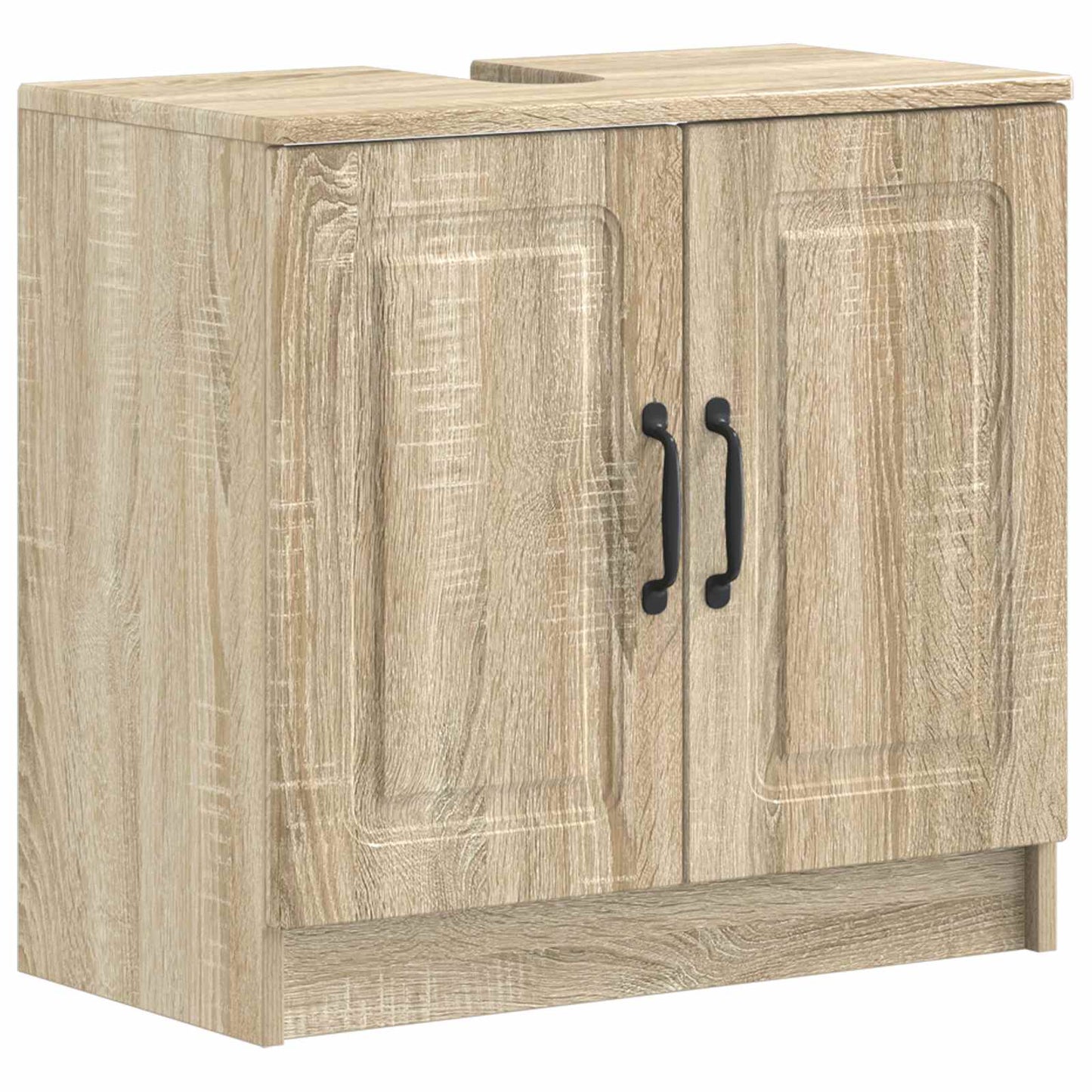 2-delige Badkamerkast Set UTRECHT Sonoma Eiken Bewerkt hout is nu te koop bij PeponiXL, paradijselijk wonen!