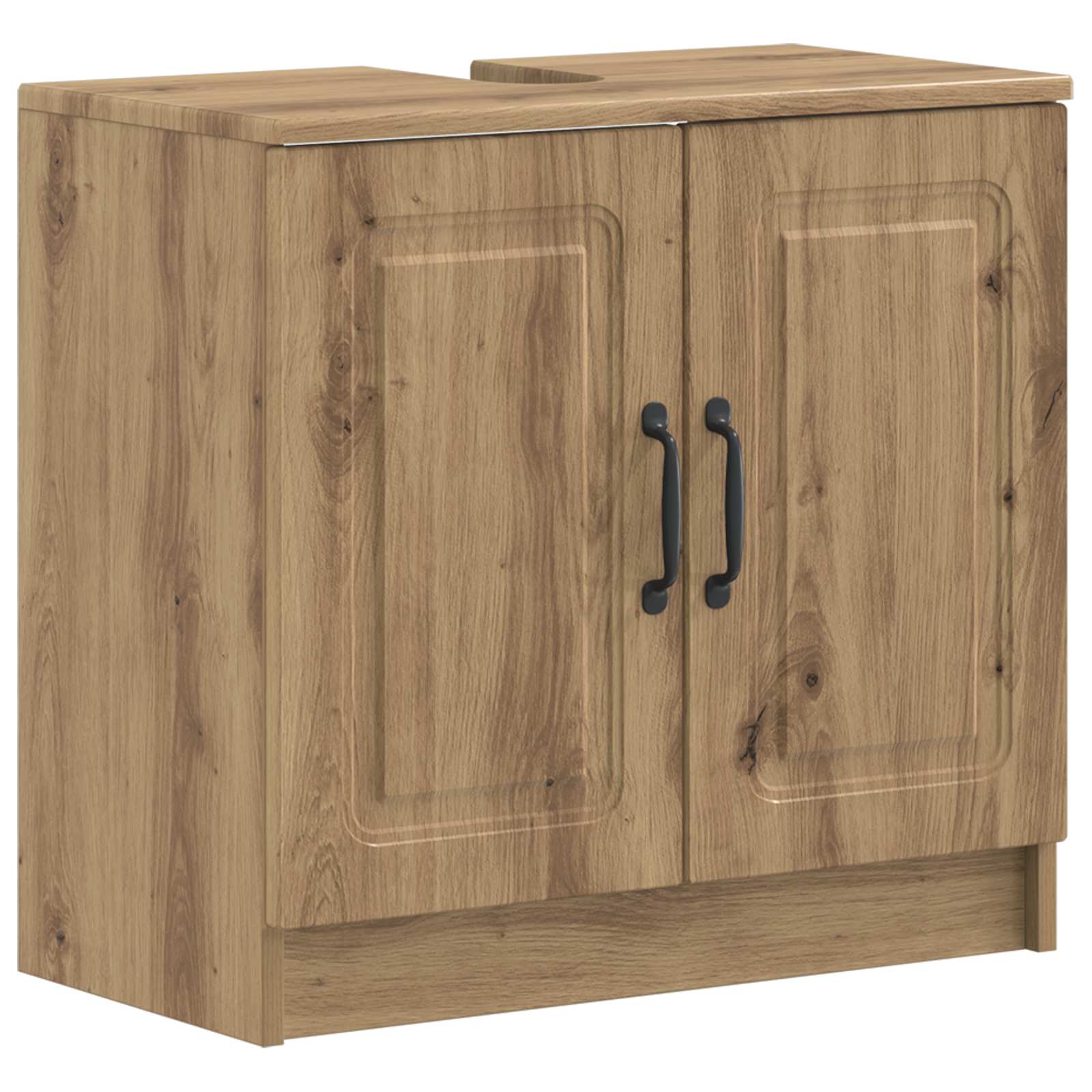 2-delige Badkamerkast Set UTRECHT Artisanaal eiken Bewerkt hout is nu te koop bij PeponiXL, paradijselijk wonen!