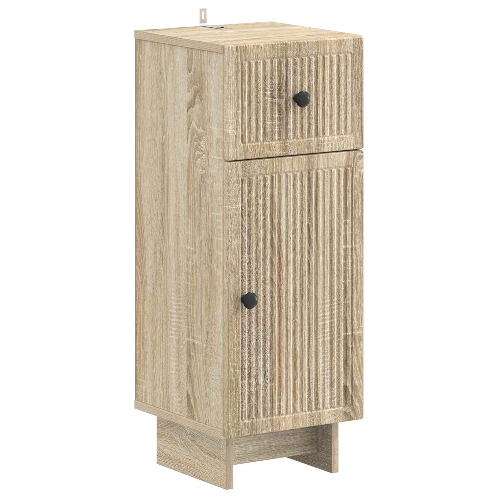 2-delige Badkamerkast Set EDE Sonoma Eiken Bewerkt hout is nu te koop bij PeponiXL, paradijselijk wonen!