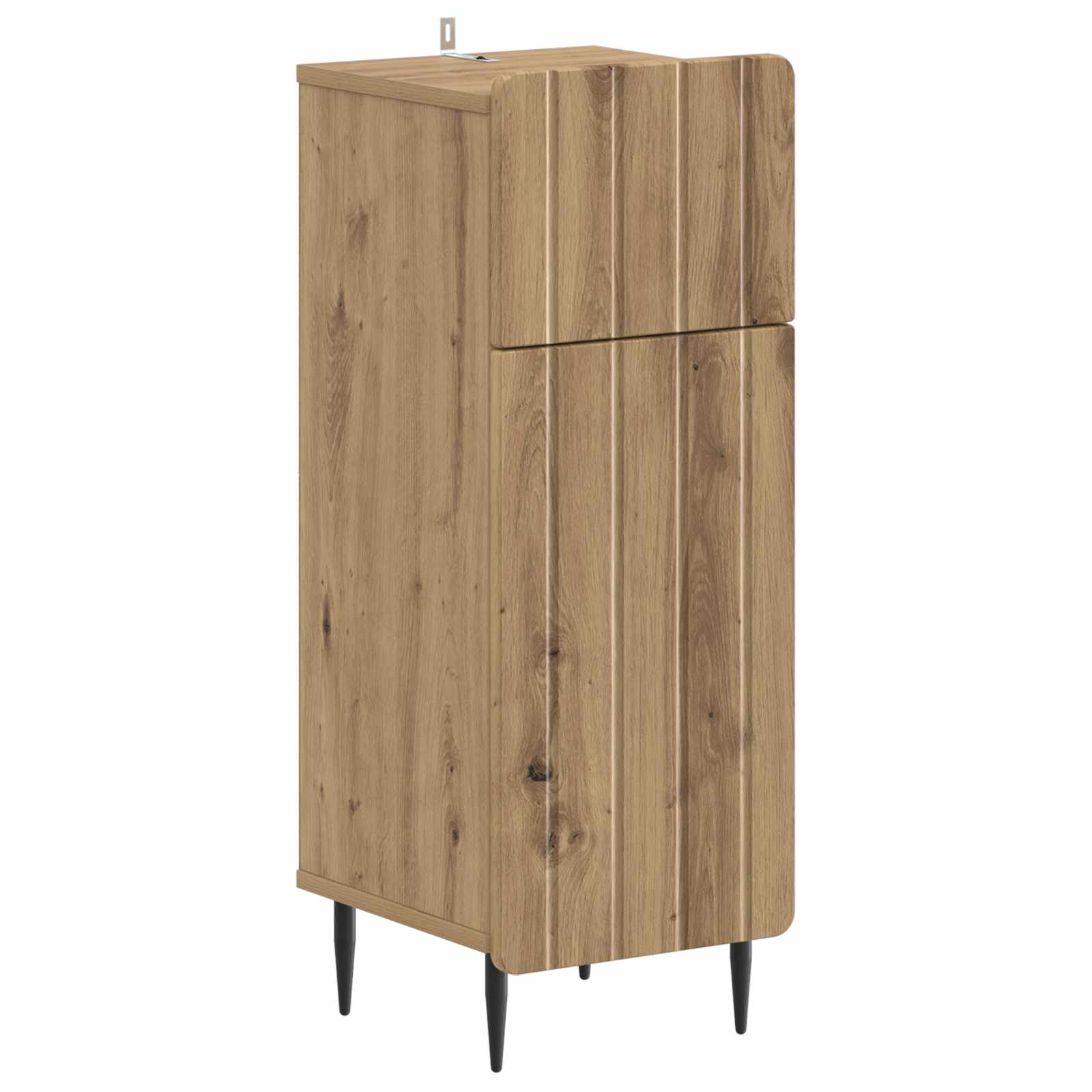 2-delige Badkamerkast Set ZWOLLE Artisanaal eiken Bewerkt hout is nu te koop bij PeponiXL, paradijselijk wonen!