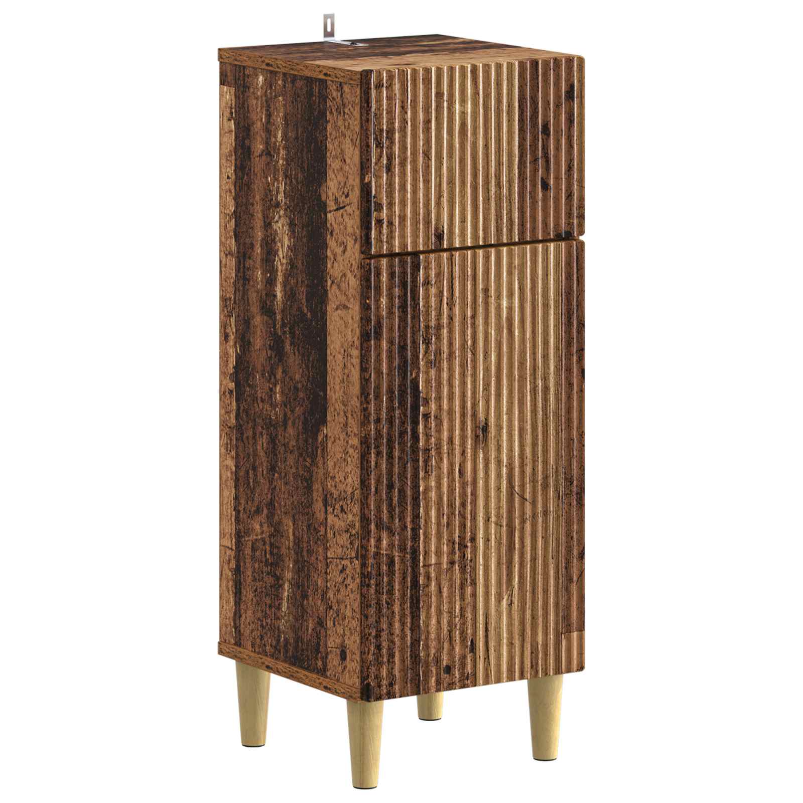 2-delige Badkamerkast Set ARNHEM Oud hout Bewerkt hout is nu te koop bij PeponiXL, paradijselijk wonen!