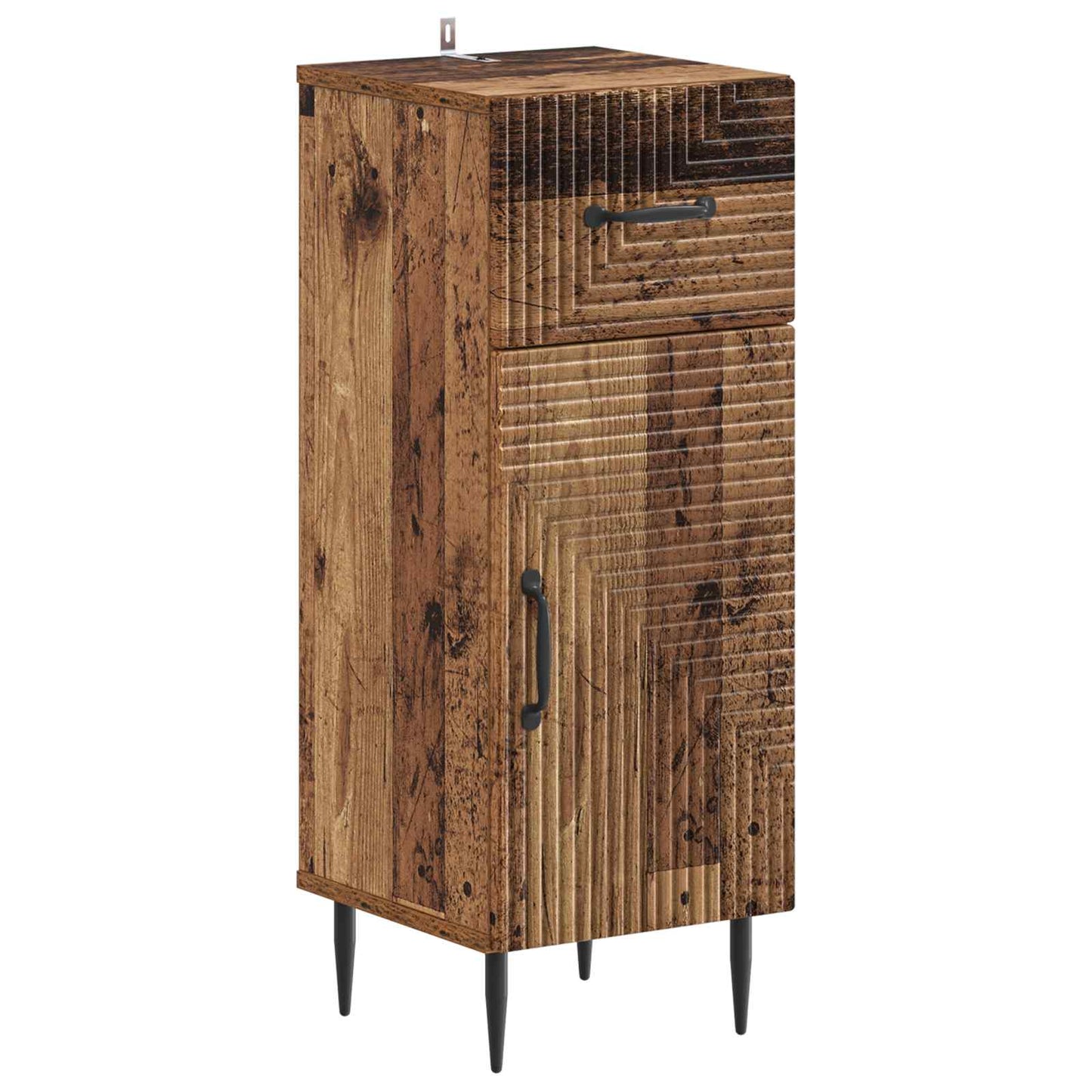 2-delige Badkamerkast Set HAARLEM Oud hout Bewerkt hout is nu te koop bij PeponiXL, paradijselijk wonen!
