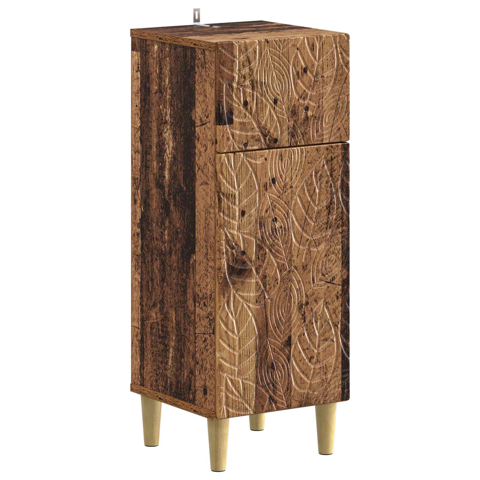 2-delige Badkamerkast Set DELFT Oud hout Bewerkt hout is nu te koop bij PeponiXL, paradijselijk wonen!