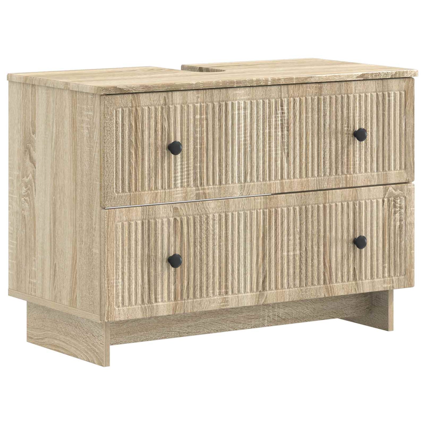 3-delige badkamerkast set EDE Sonoma Eiken Bewerkt hout is nu te koop bij PeponiXL, paradijselijk wonen!