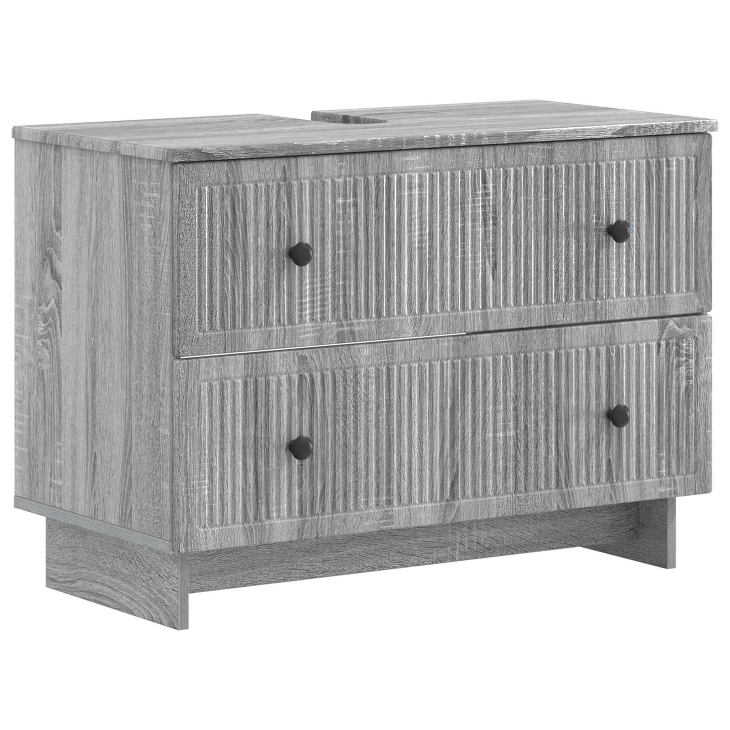 3-delige badkamerkast set EDE Grijs Sonoma Bewerkt hout is nu te koop bij PeponiXL, paradijselijk wonen!