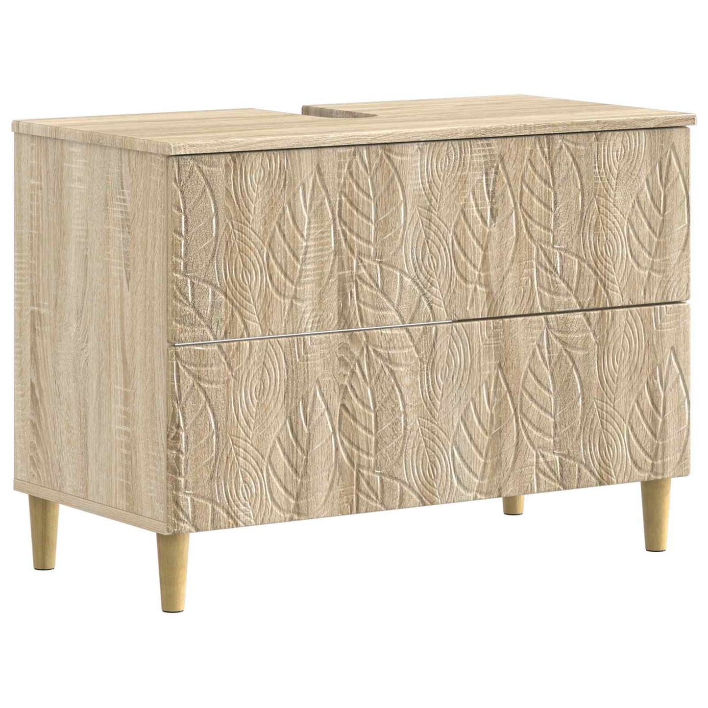3-delige badkamerkast set DELFT Sonoma Eiken Bewerkt hout is nu te koop bij PeponiXL, paradijselijk wonen!