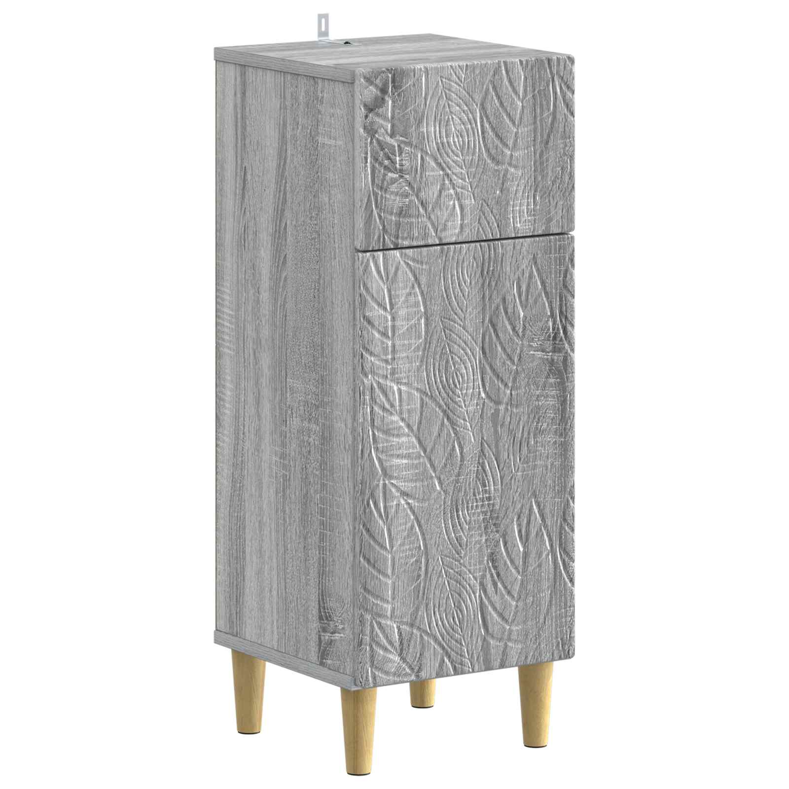 3-delige badkamerkast set DELFT Grijs Sonoma Bewerkt hout is nu te koop bij PeponiXL, paradijselijk wonen!