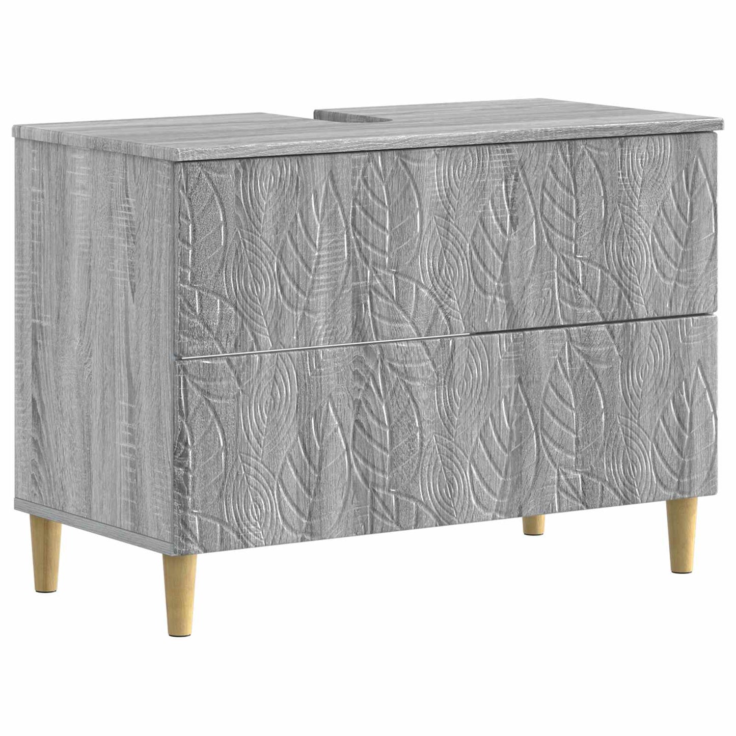 3-delige badkamerkast set DELFT Grijs Sonoma Bewerkt hout is nu te koop bij PeponiXL, paradijselijk wonen!