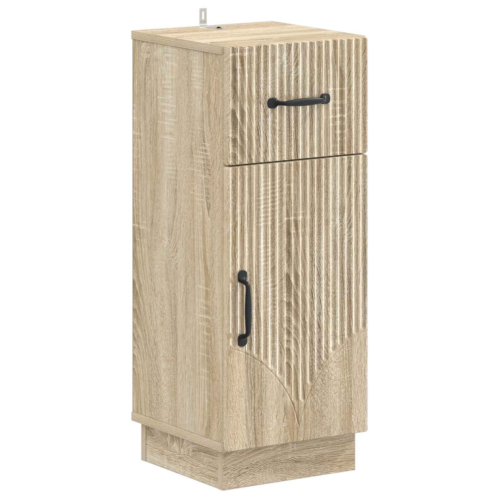3-delige badkamerkast set HOORN Sonoma Eiken Bewerkt hout is nu te koop bij PeponiXL, paradijselijk wonen!