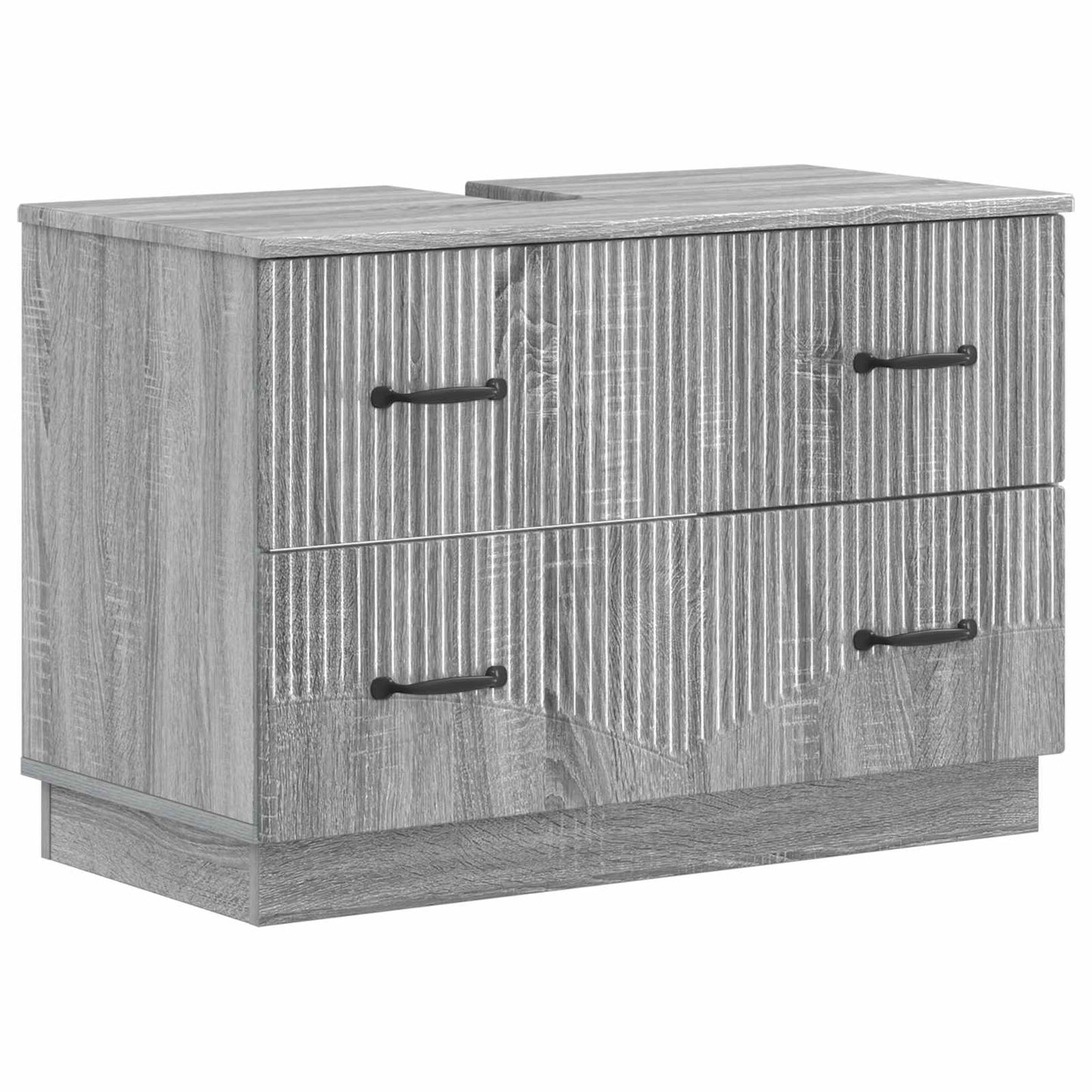 3-delige badkamerkast set HOORN Grijs Sonoma Bewerkt hout is nu te koop bij PeponiXL, paradijselijk wonen!