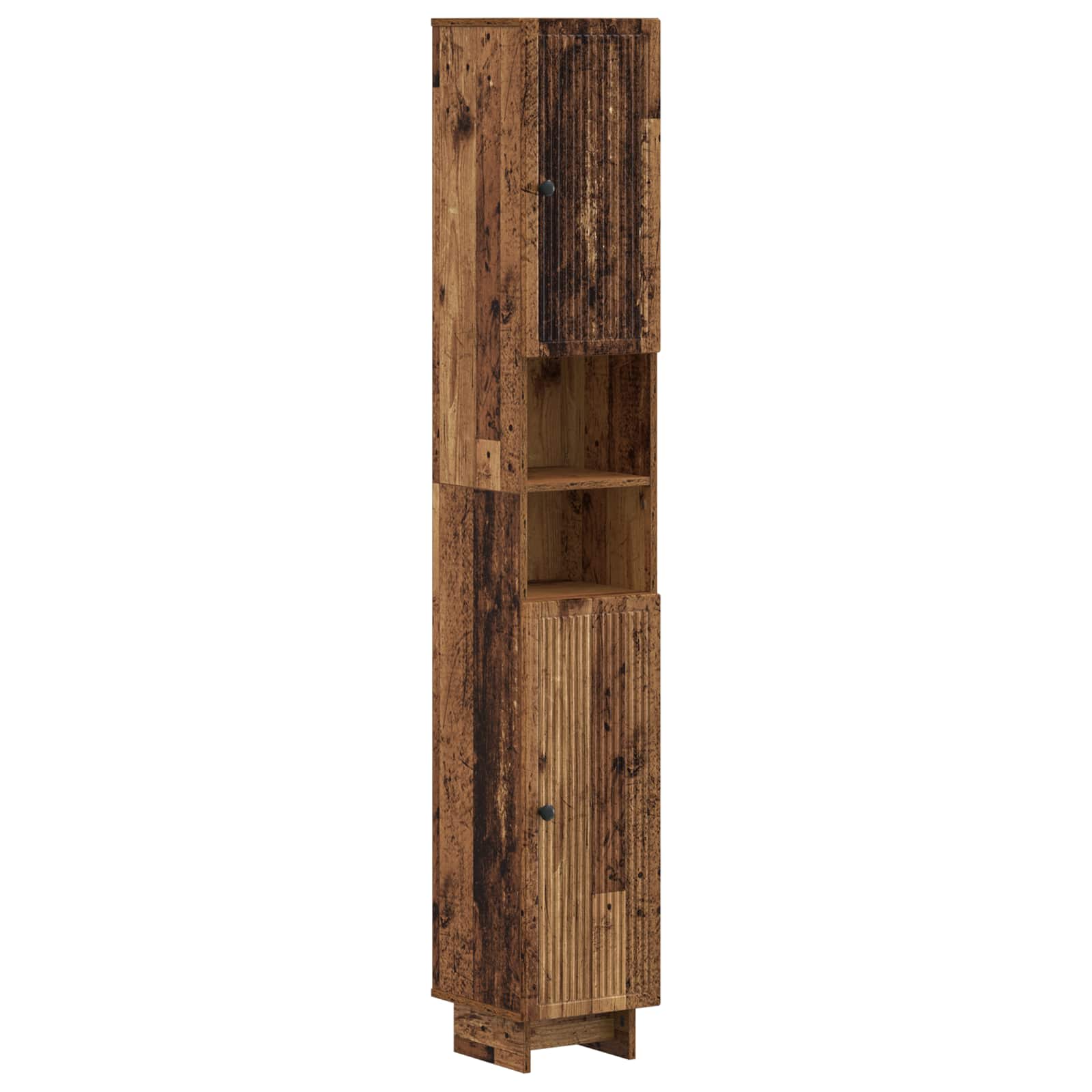 3-delige badkamerkast set EDE Bewerkt hout is nu te koop bij PeponiXL, paradijselijk wonen!