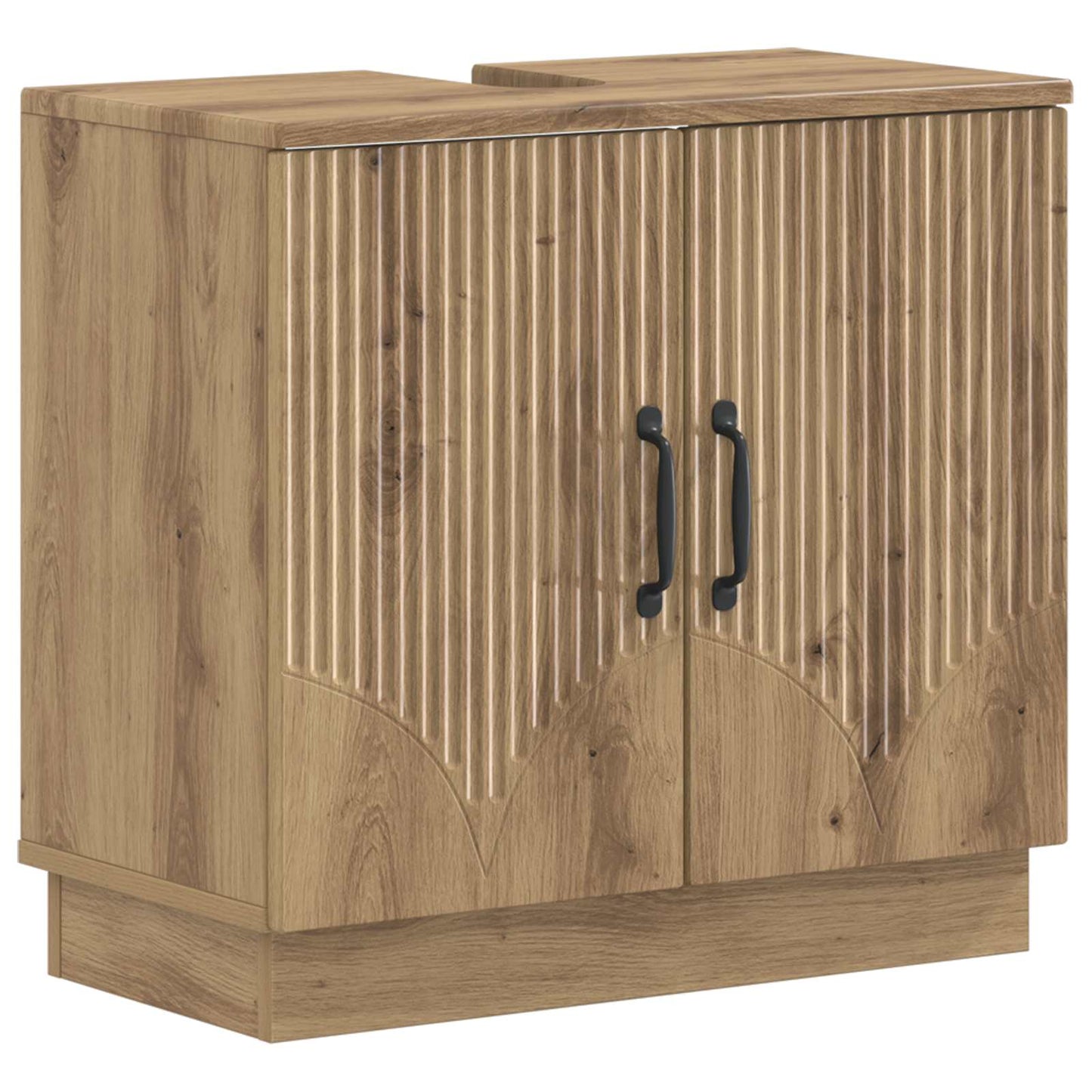 3-delige badkamerkast set HOORN Bewerkt hout is nu te koop bij PeponiXL, paradijselijk wonen!