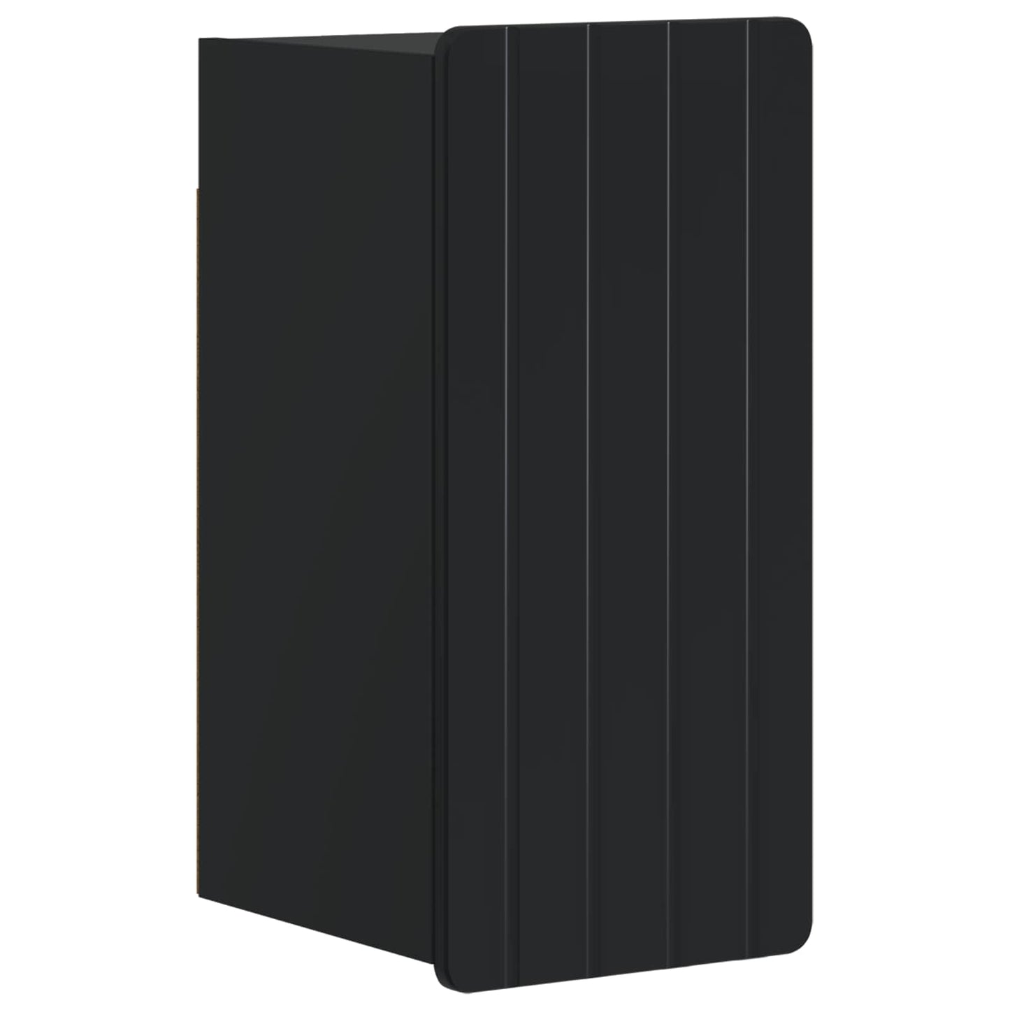 4-delige Badkamerkast Set ZWOLLE Zwart Bewerkt hout is nu te koop bij PeponiXL, paradijselijk wonen!