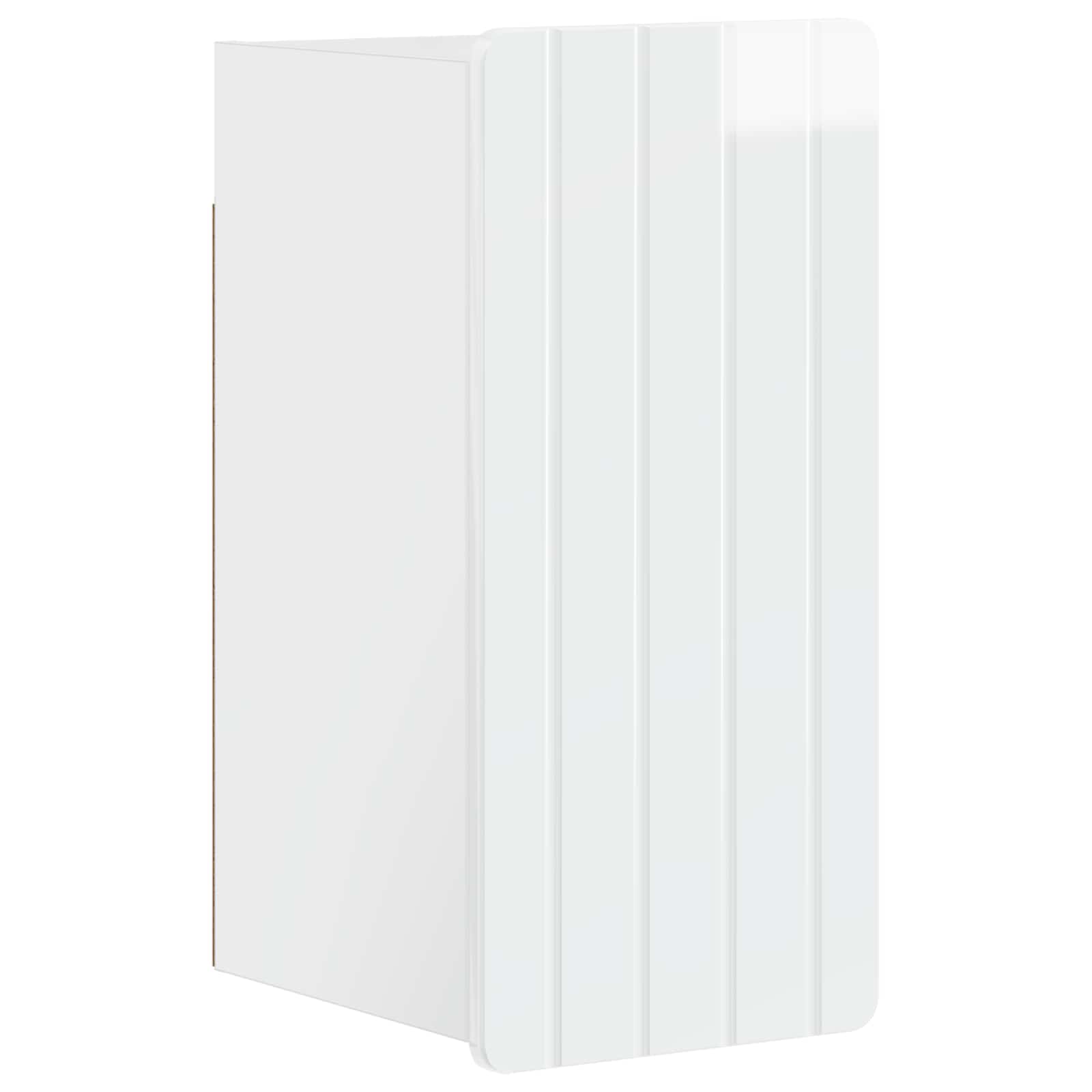 4-delige Badkamerkast Set ZWOLLE Hoogglans Wit Bewerkt hout is nu te koop bij PeponiXL, paradijselijk wonen!