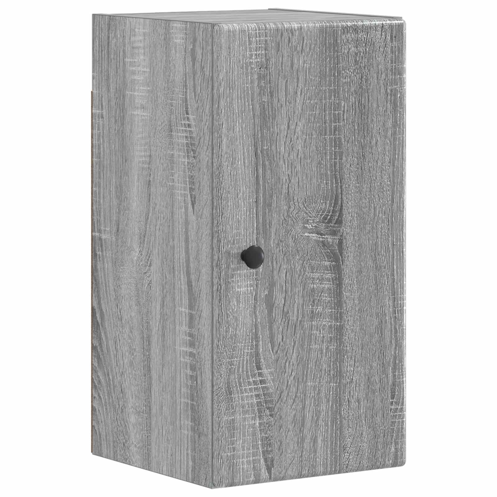4-delige Badkamerkast Set BREDA Grijs Sonoma Bewerkt hout is nu te koop bij PeponiXL, paradijselijk wonen!