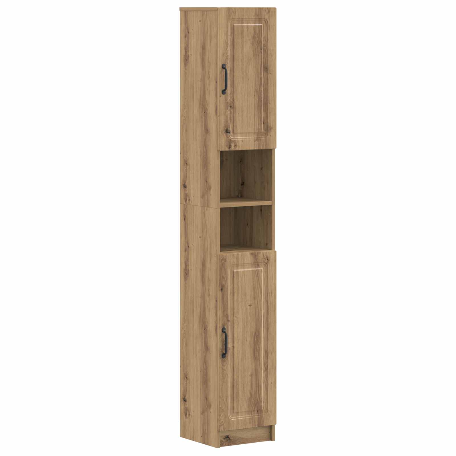 4-delige Badkamerkast Set UTRECHT Artisanaal eiken Bewerkt hout is nu te koop bij PeponiXL, paradijselijk wonen!