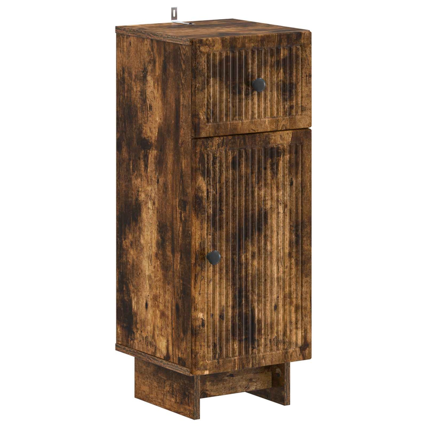 2-delige Badkamerkast Set EDE Gerookt eiken Bewerkt hout is nu te koop bij PeponiXL, paradijselijk wonen!