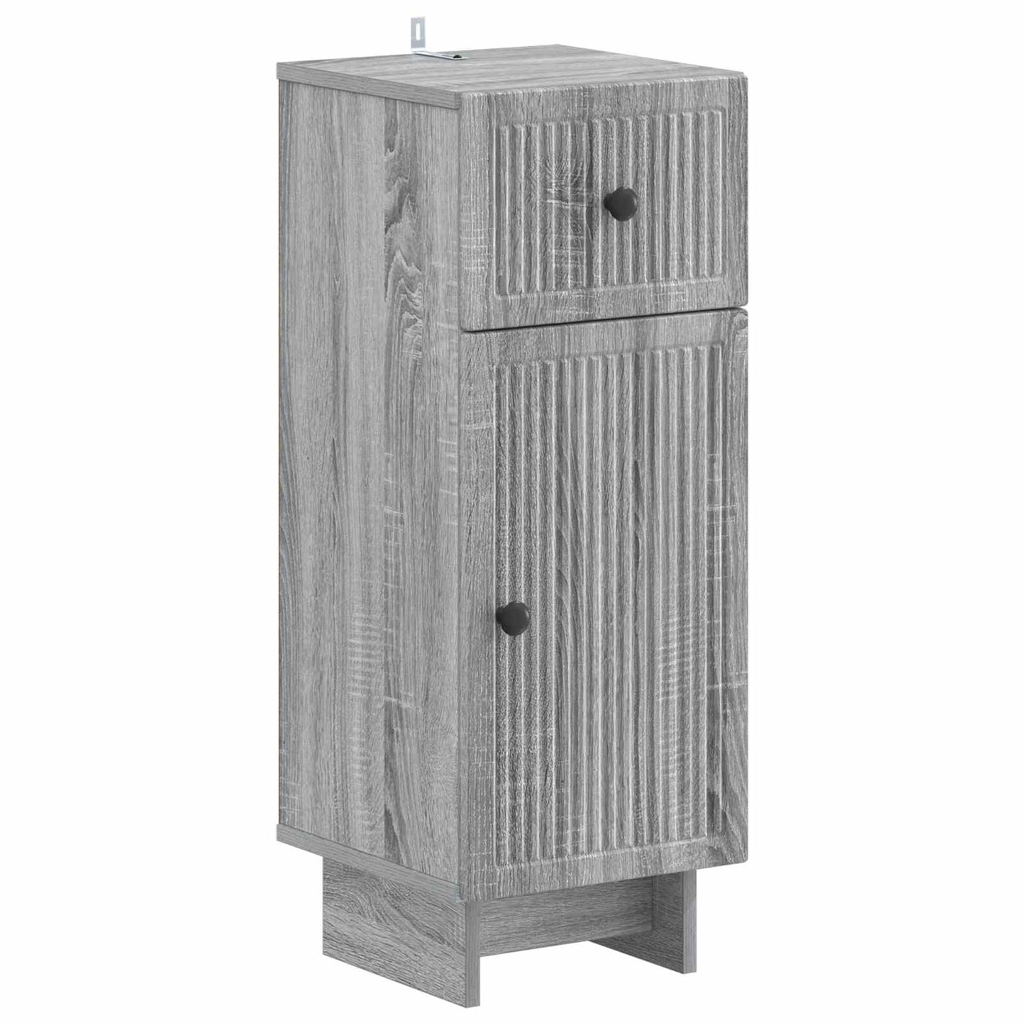 2-delige Badkamerkast Set EDE Grijs Sonoma Bewerkt hout is nu te koop bij PeponiXL, paradijselijk wonen!